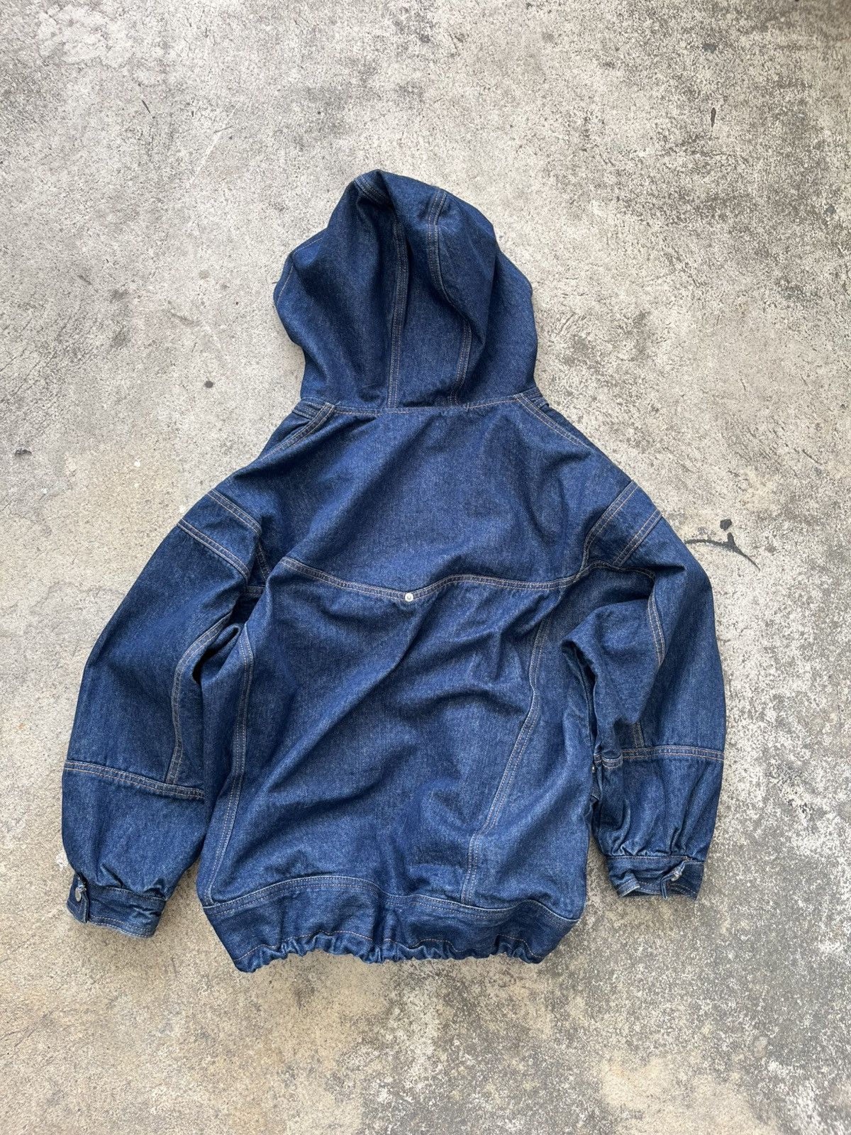 Japanese Brand 💥X-GIRL Bomber Hoodie Denim Jacket /Kapital style Size US XL / EU 56 / 4 - 3 Thumbnail