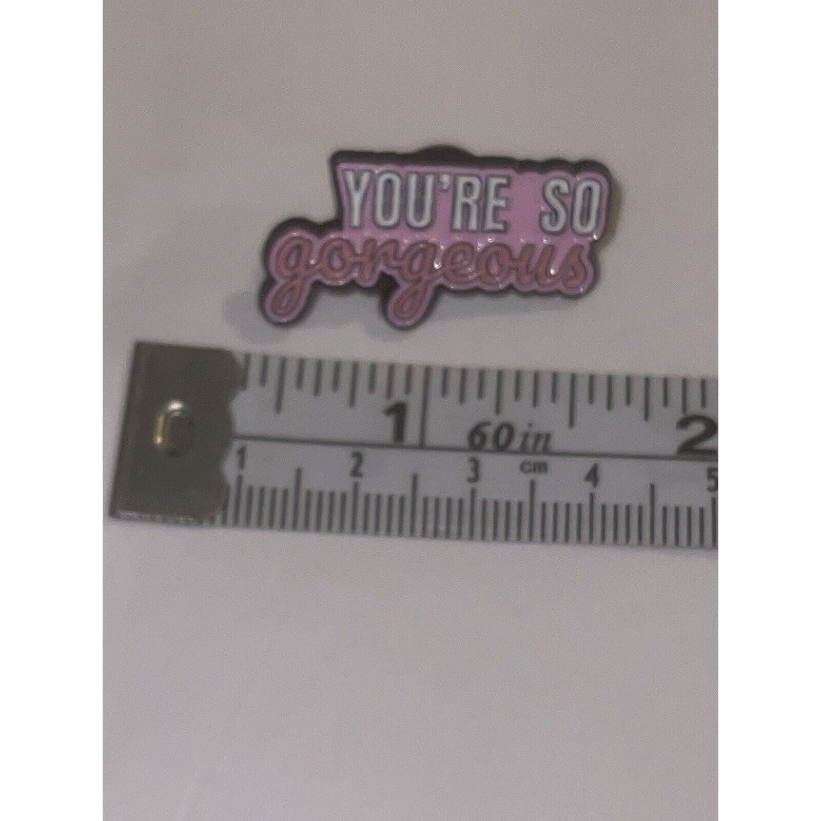 Other You’re So Gorgeous Pink Thought Bubble Pin Brooch Size ONE SIZE - 1 Preview
