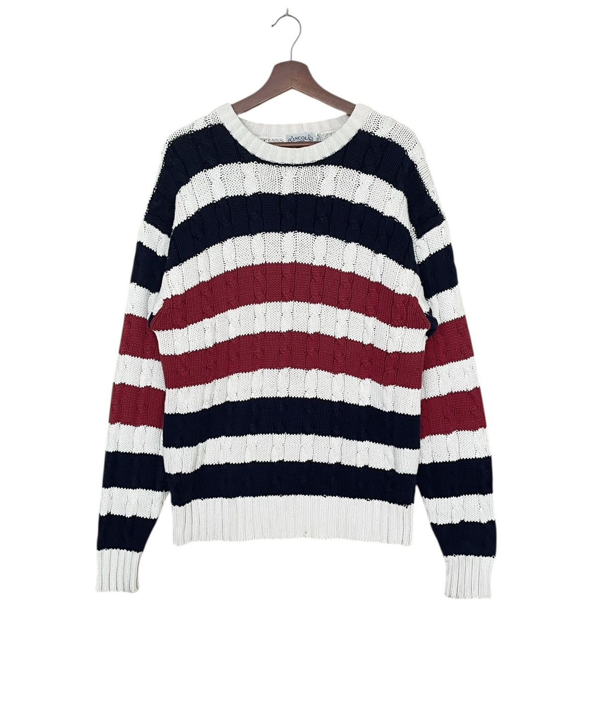 Japanese Brand × Vintage Vintage Japanese Brand Lincoln Knitwear Sweatshirt 1990s Size US L / EU 52-54 / 3 - 1 Thumbnail