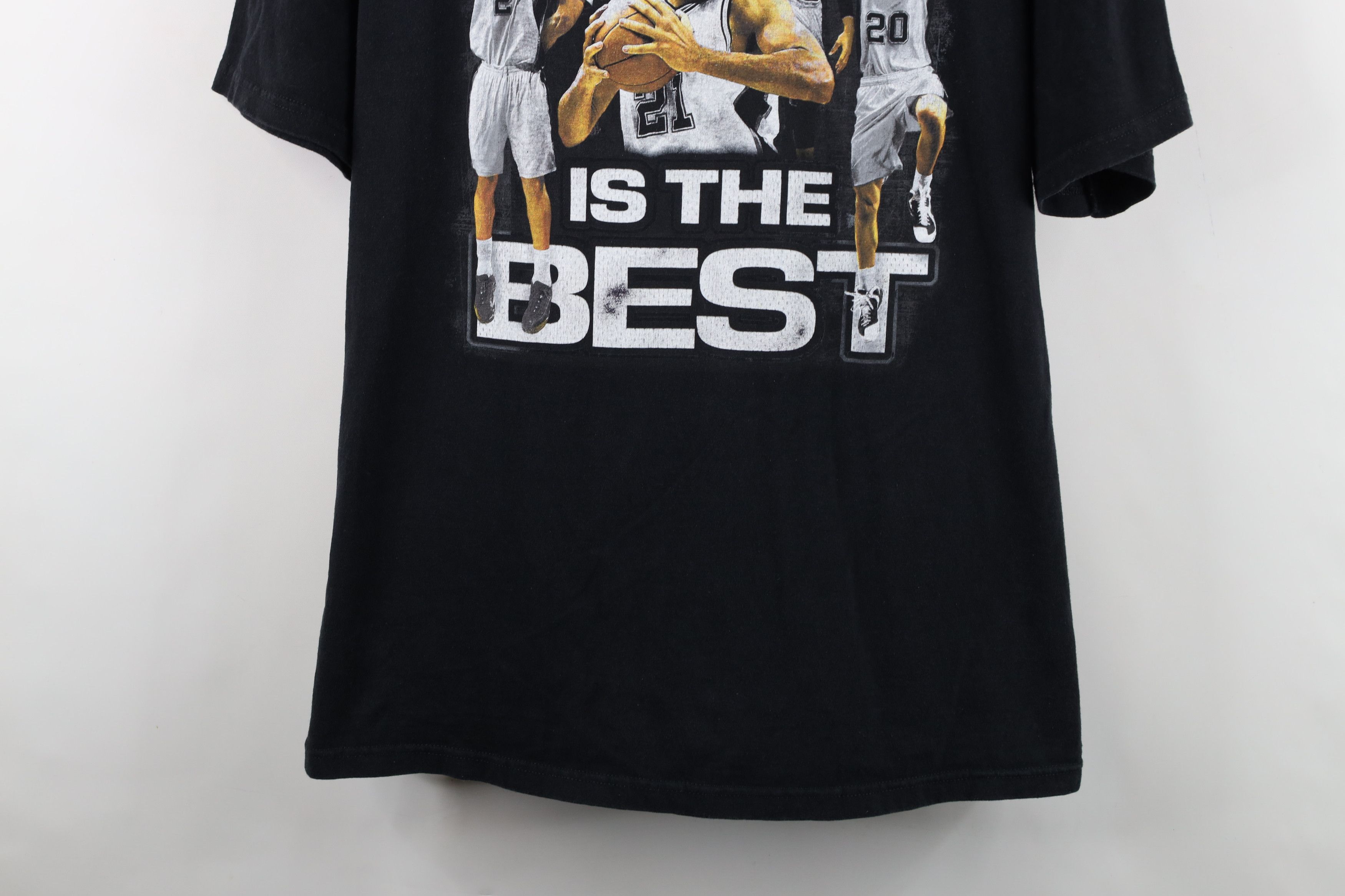 Vintage Vintage Y2K Faded San Antonio Spurs Basketball T-Shirt Black Size US XXL / EU 58 / 5 - 3 Thumbnail
