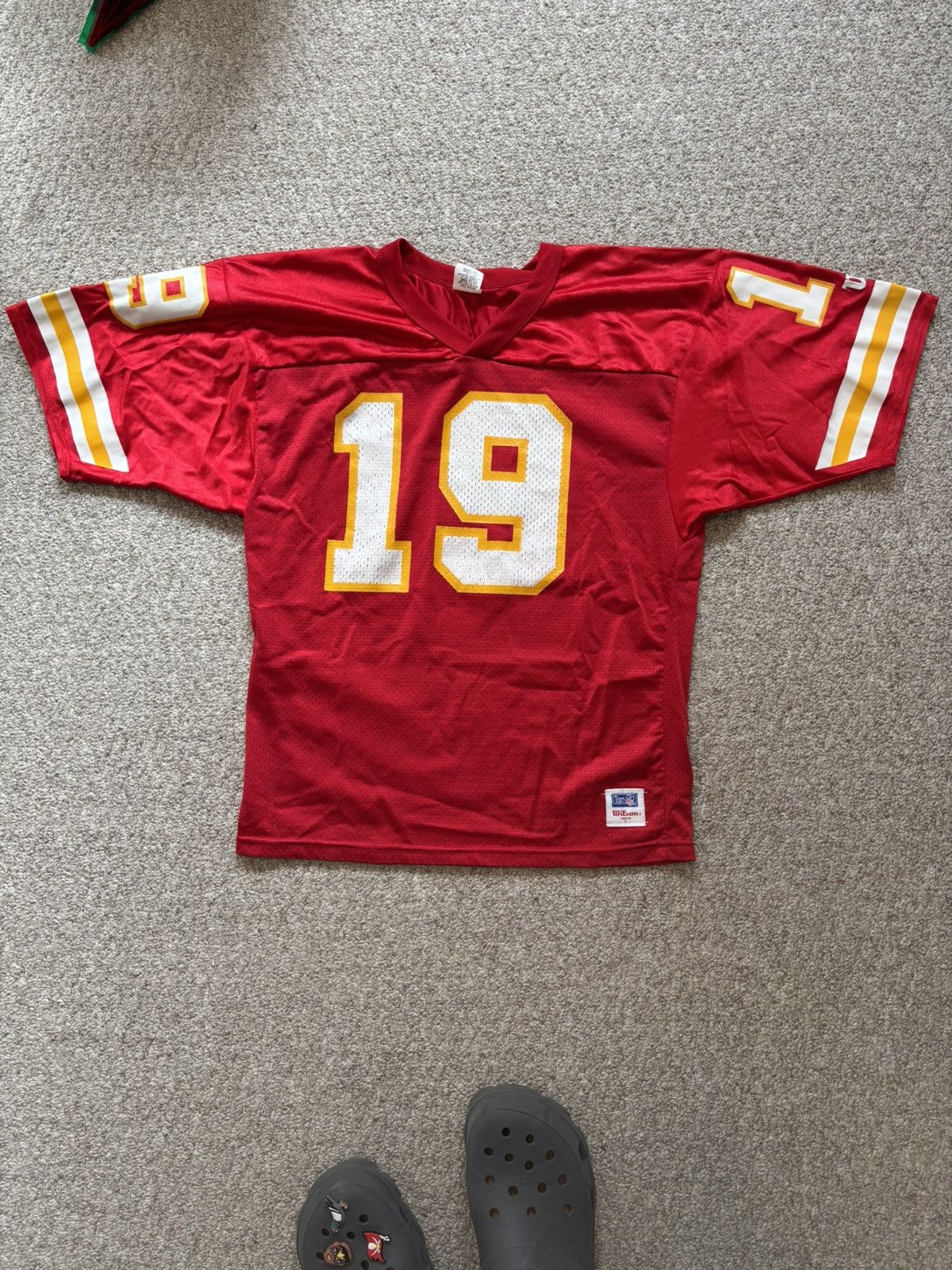 Wilson Vintage Kansas City Chiefs NFL Joe Montana jersey Size US M / EU 48-50 / 2 - 1 Thumbnail