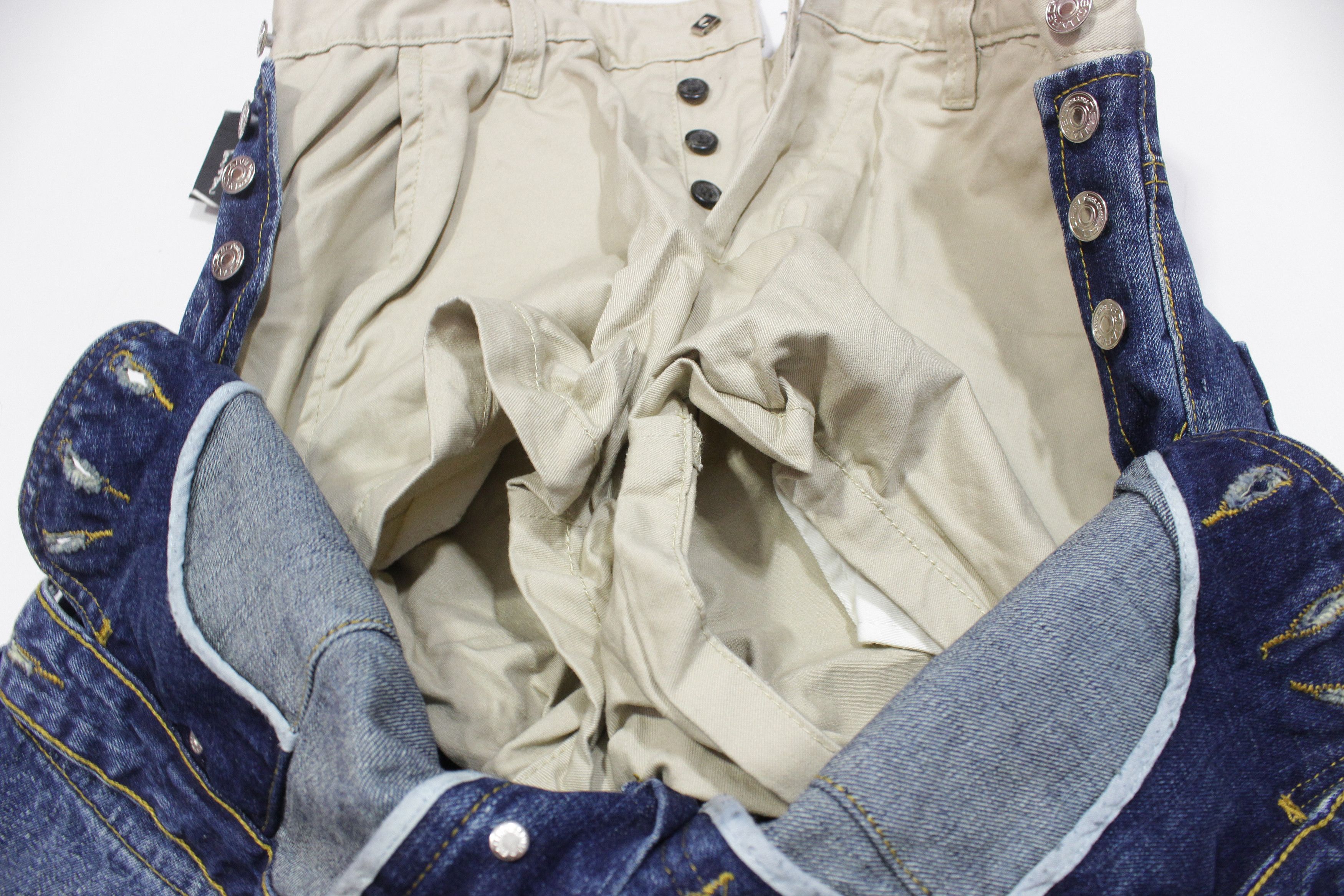 Dsquared2 Hybrid Double Layered Jeans With Tags Size US 34 / EU 50 - 6 Thumbnail