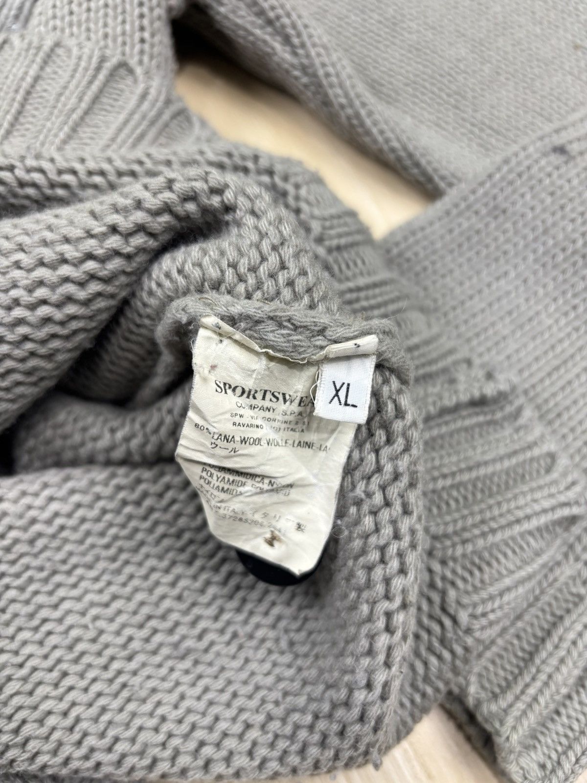 Stone Island VINTAGE 90s STONE ISLAND CHENILLE KNIT Size US XL / EU 56 / 4 - 8 Thumbnail