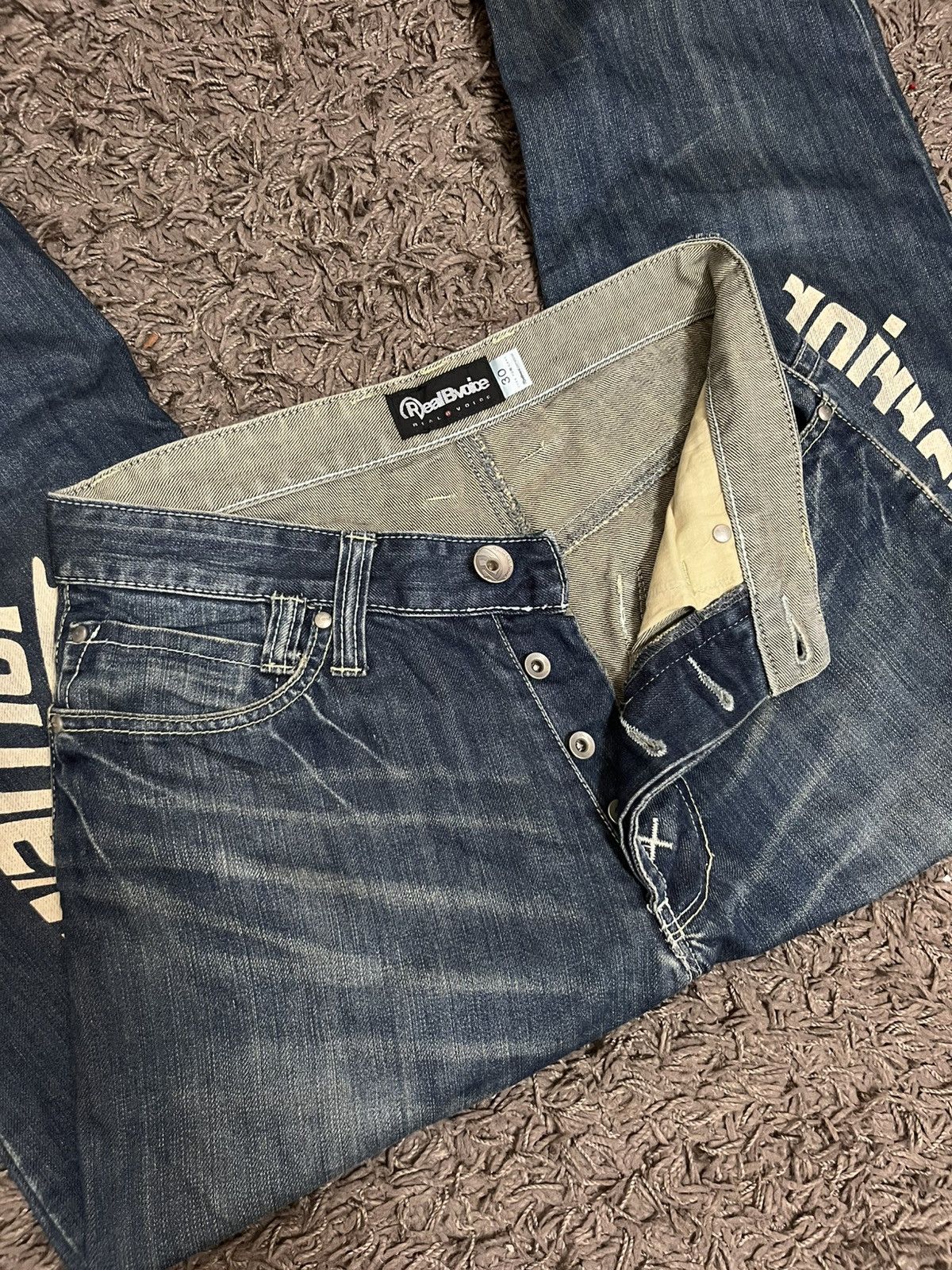Japanese Brand 1990s RealBVoice daicock warrior jeans #F2 Size US 30 / EU 46 - 7 Thumbnail