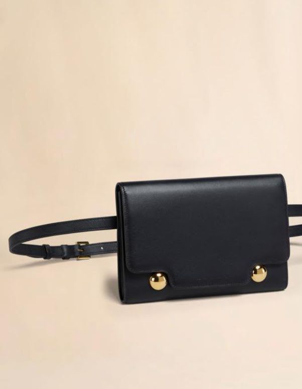 Marni o1w1db10326 Size:OS/Leather Trunkaroo Bum Bag in Black Size ONE SIZE - 1 Thumbnail