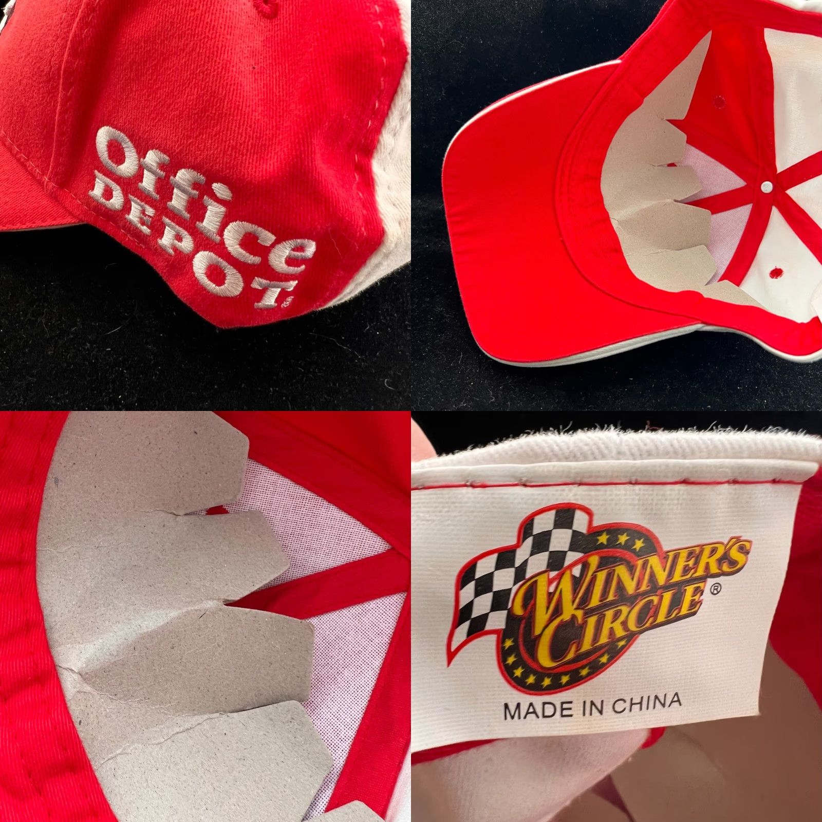 Vintage VINTAGE Tony Stewart 14 Old Spice Racing Hat Mens Red Winners Circle NASCAR Adjustable Size ONE SIZE - 8 Thumbnail