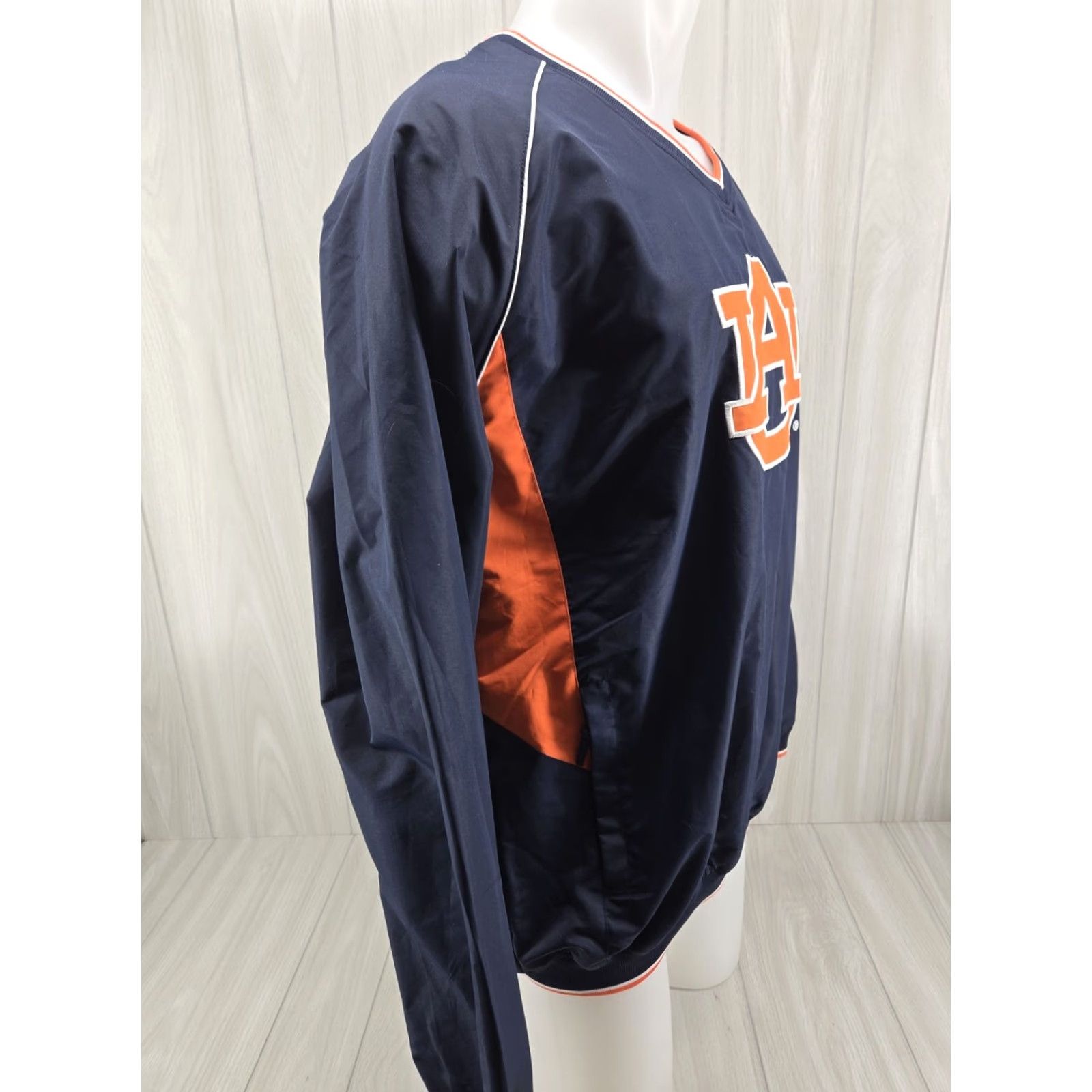 Vintage VINTAGE Colosseum Auburn Tigers Pull Over Jacket Windbreaker SZ XL Men Gray Blue Embroidered Logo Size US XL / EU 56 / 4 - 5 Thumbnail