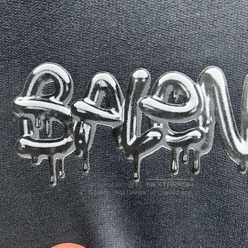 Balenciaga Balenciaga Jelly Glue Print Logo Hooded Sweatshirt Size US M / EU 48-50 / 2 - 6 Thumbnail