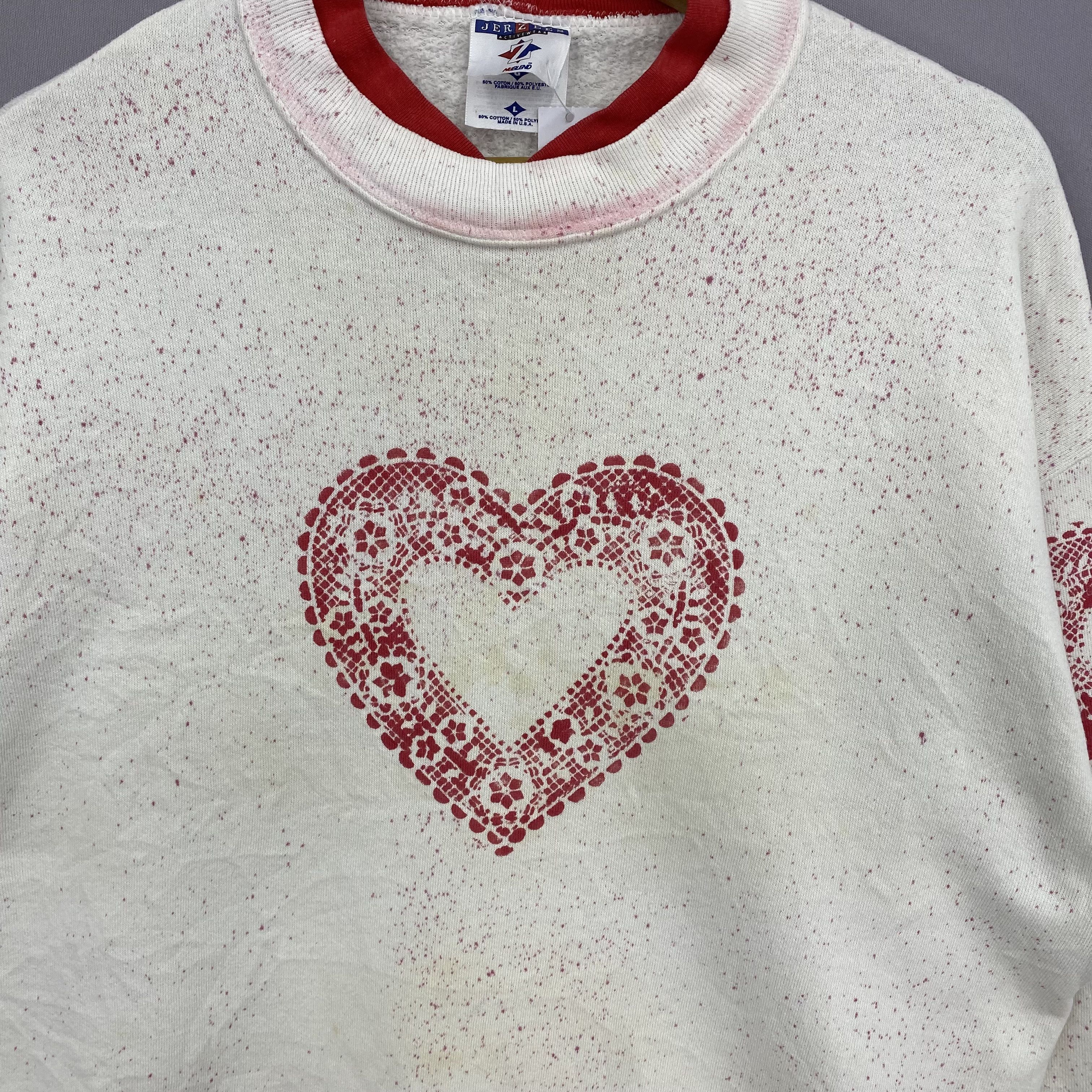 Other Vintage 90s Love Sweater Sweatshirt Jumper Size US M / EU 48-50 / 2 - 2 Thumbnail