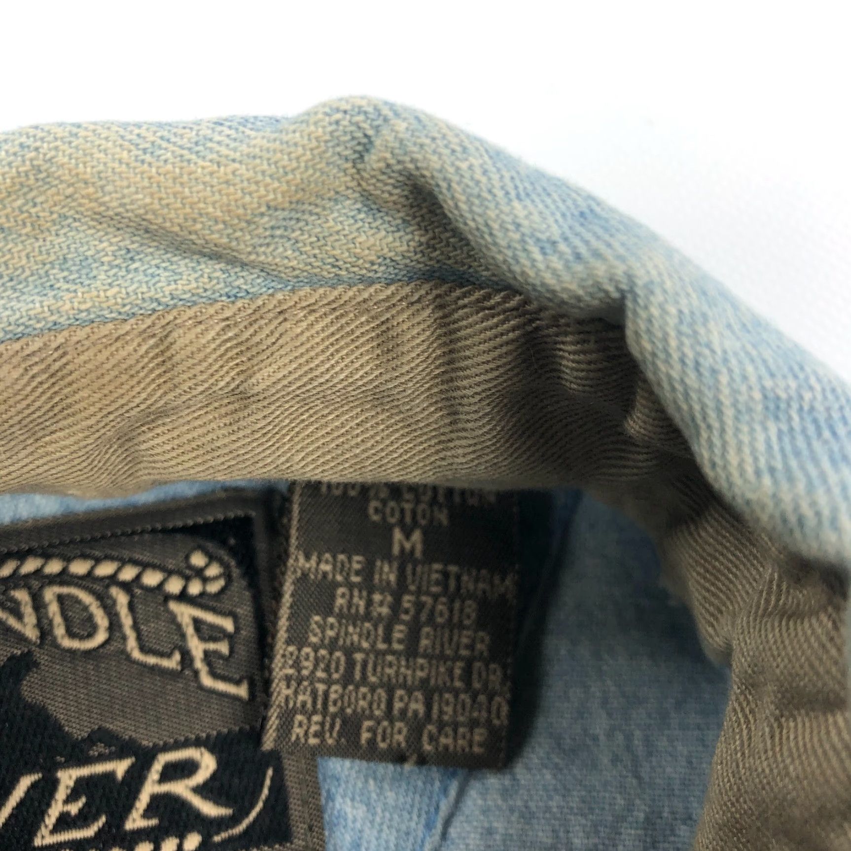 Vintage VINTAGE Spindle River Western Shirt Mens M Striped Denim Cowboy Size US M / EU 48-50 / 2 - 5 Thumbnail