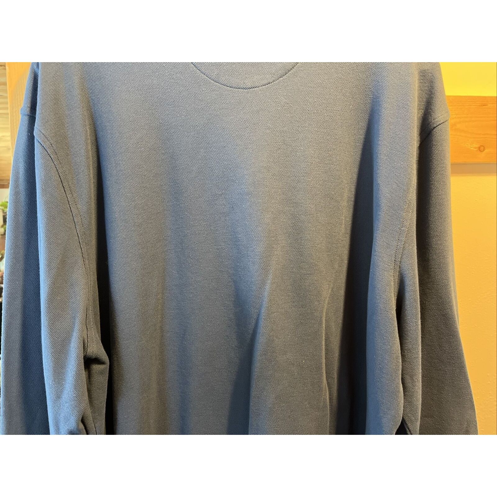 Club Room Club Room Men’s XXL Blue LS Button Cotton Blend Polo Shirt Size US XXL / EU 58 / 5 - 14 Thumbnail