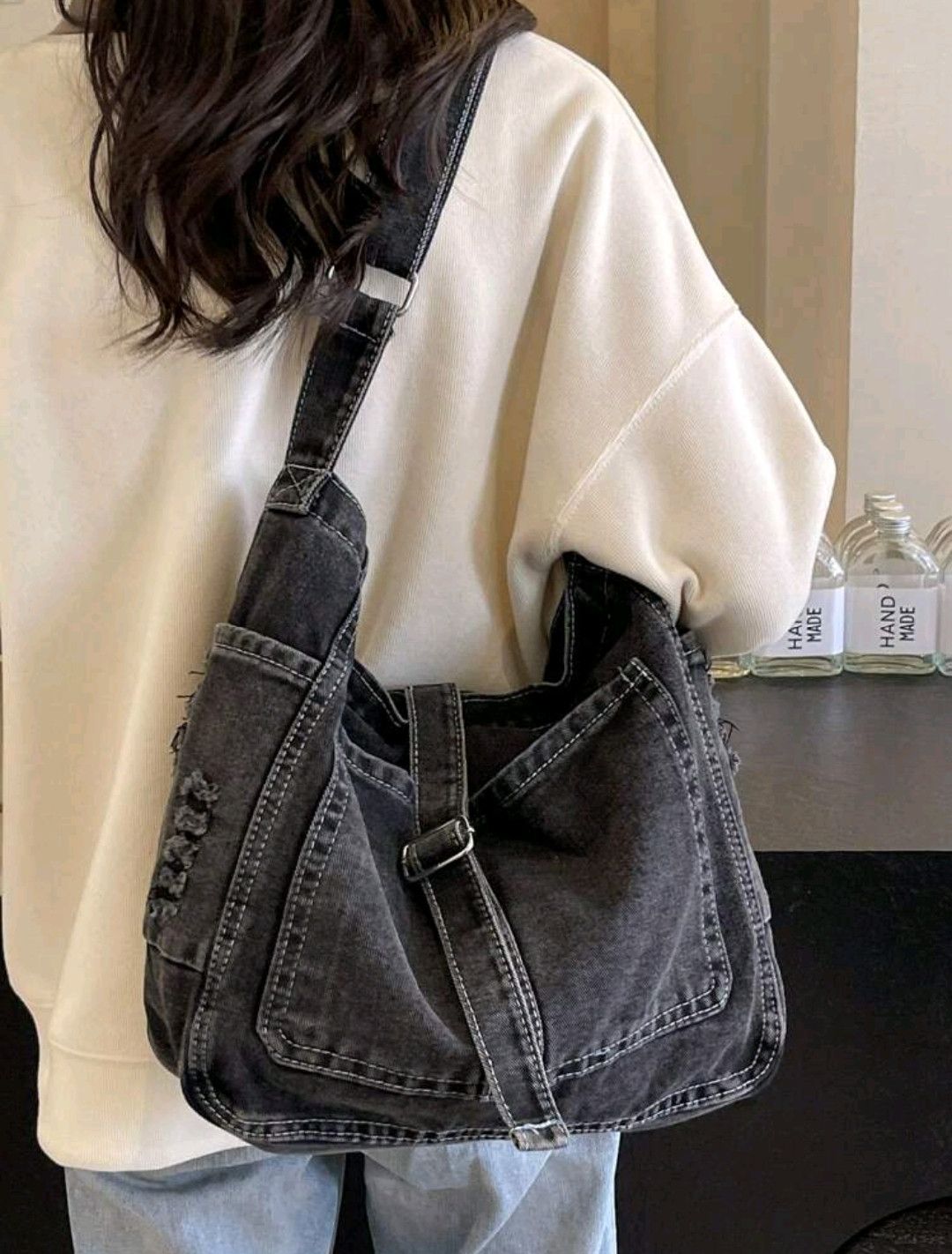 Japanese Brand × Vintage Casual Retro Crossbody Cloth Shoulder Bag sh Size ONE SIZE - 3 Thumbnail