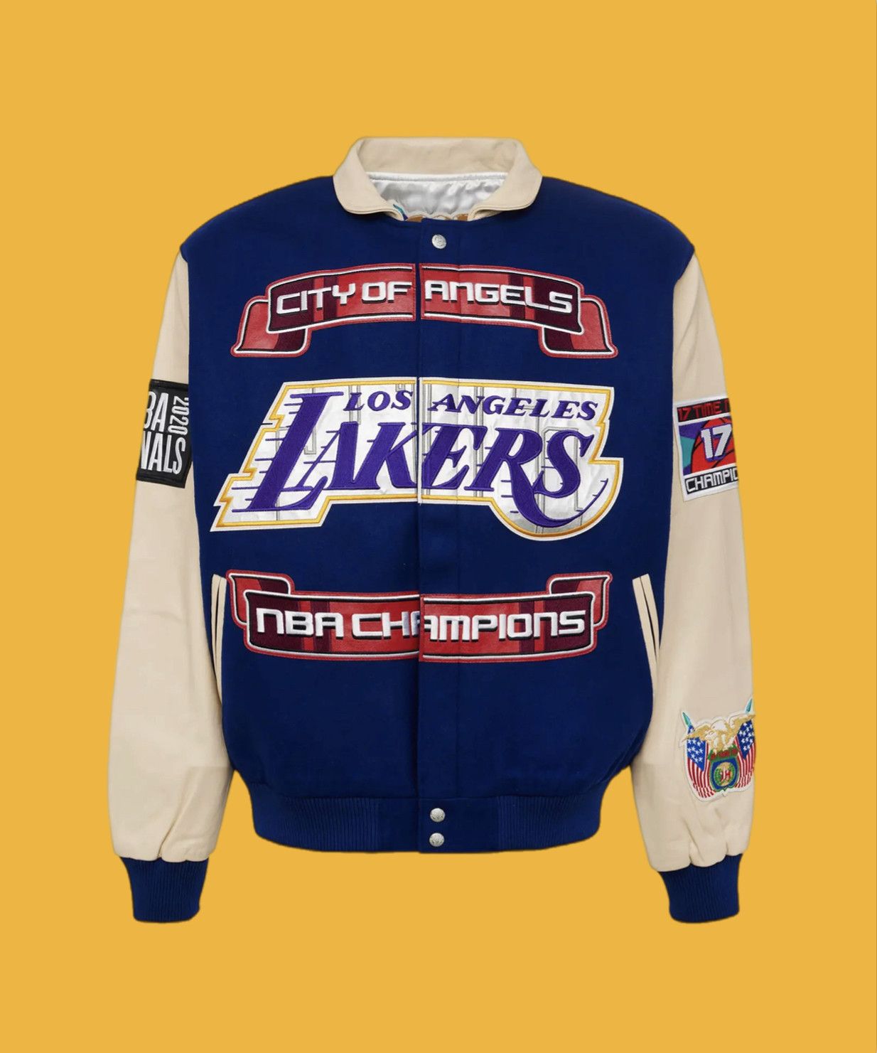 Lakers three peat jacket on sale