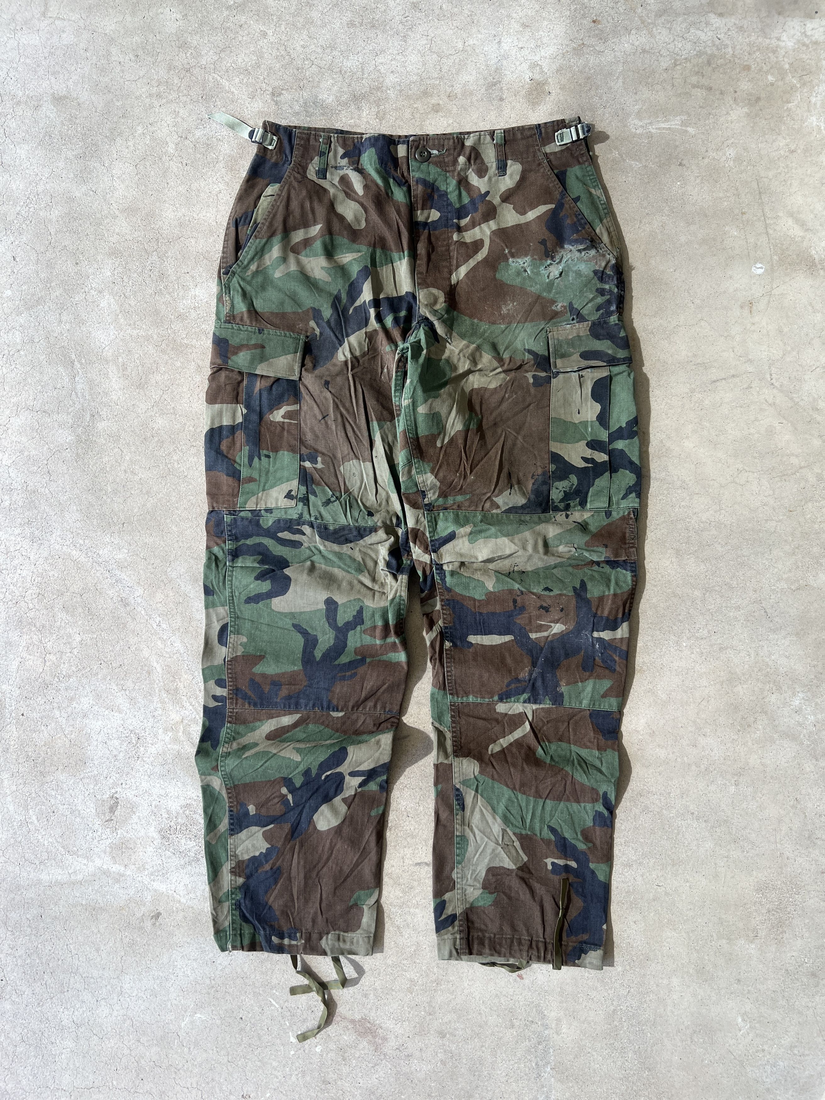 Other Distressed USGI Military Woodland Camo Pants Size US 33 - 1 Thumbnail
