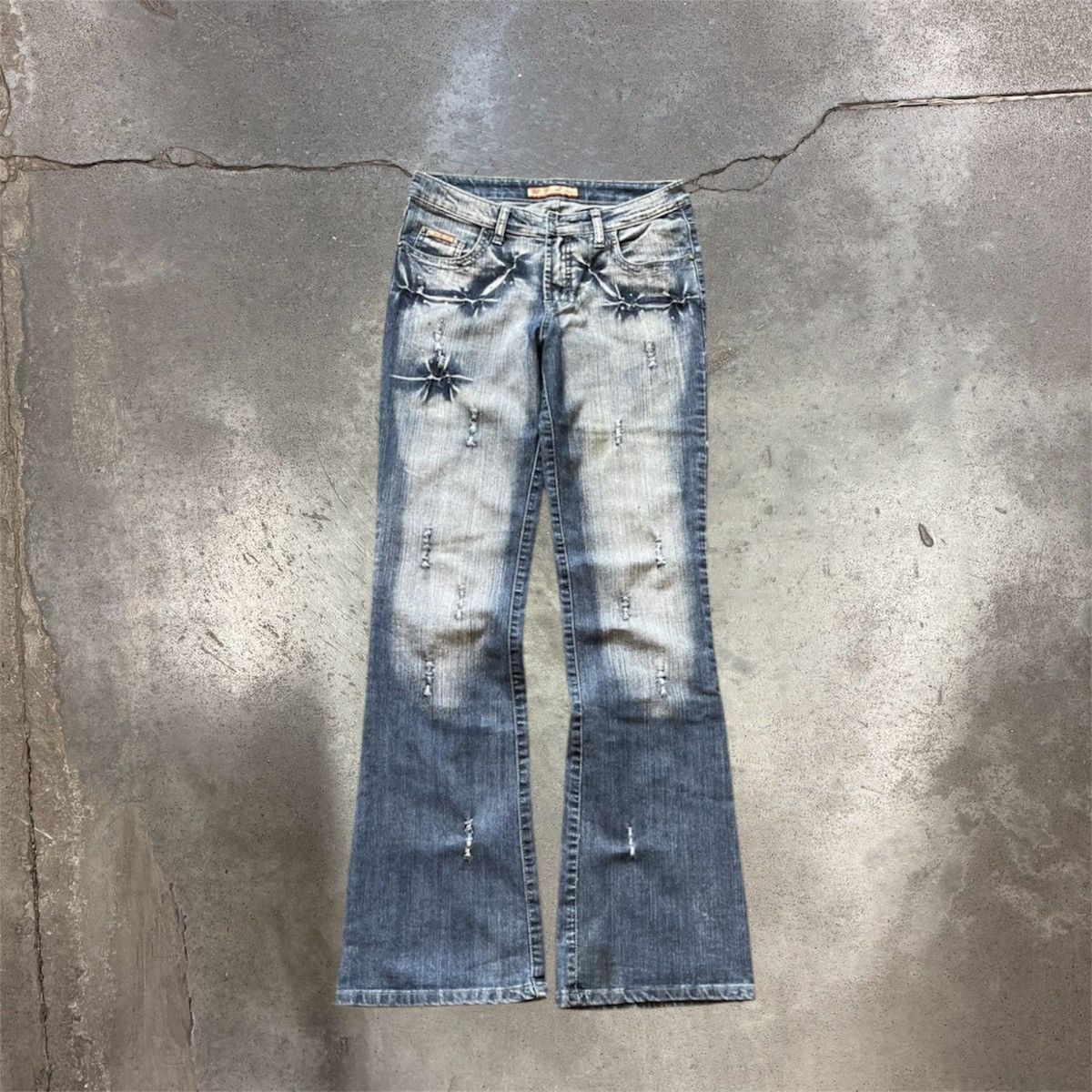 Other Vintage Y2K Flared Jeans Parachute Bootcut pants Cargo 90s Size 31" - 1 Thumbnail