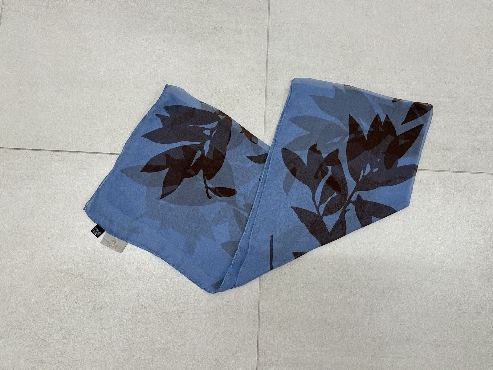 Vivienne Westwood Vivienne Westwood Silk Scarf Floral Print Womens 168x64 cm Size ONE SIZE - 4 Thumbnail