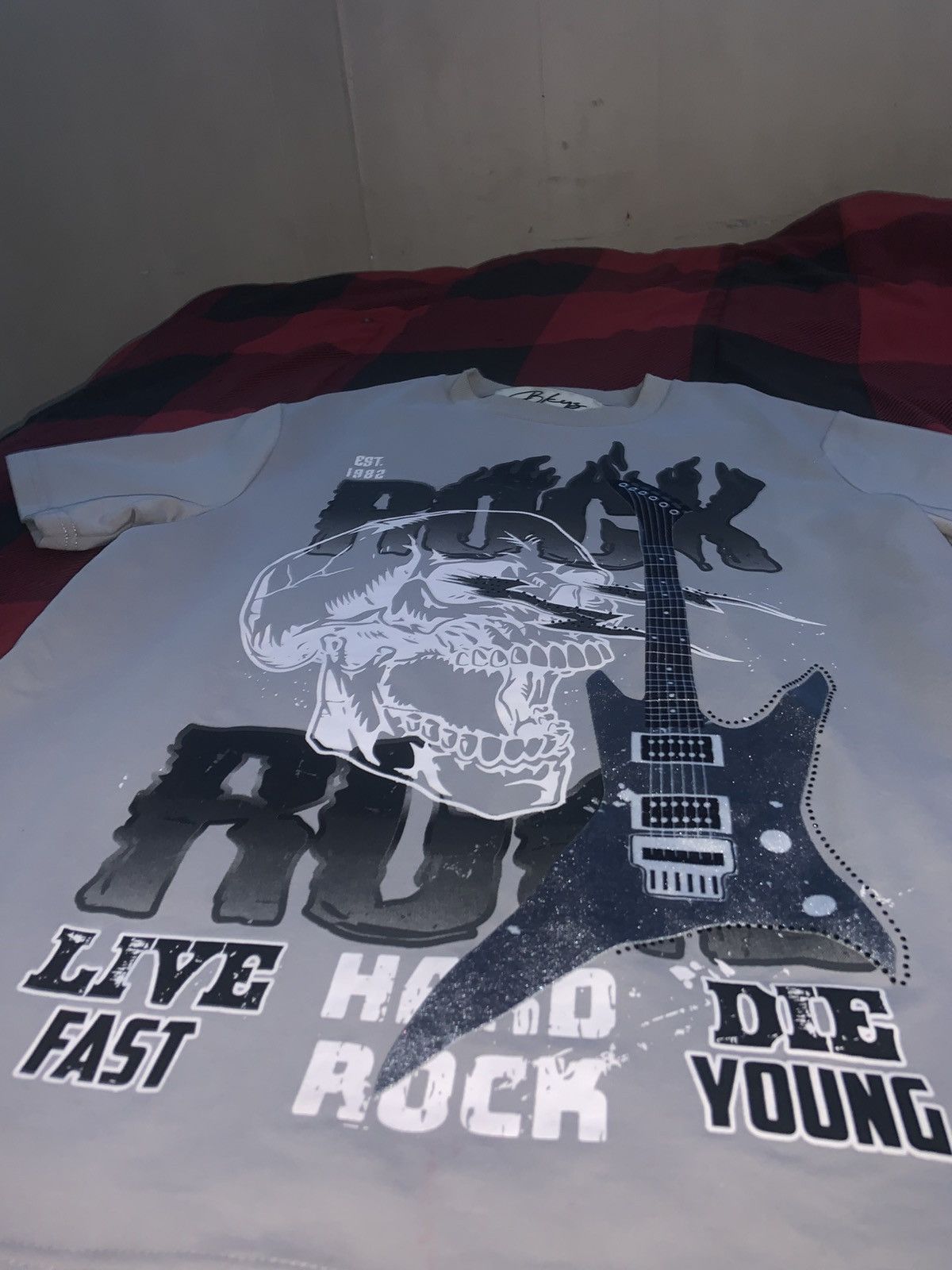 Designer Bkys graphic rock and roll T-Shirt Size US M / EU 48-50 / 2 - 1 Thumbnail