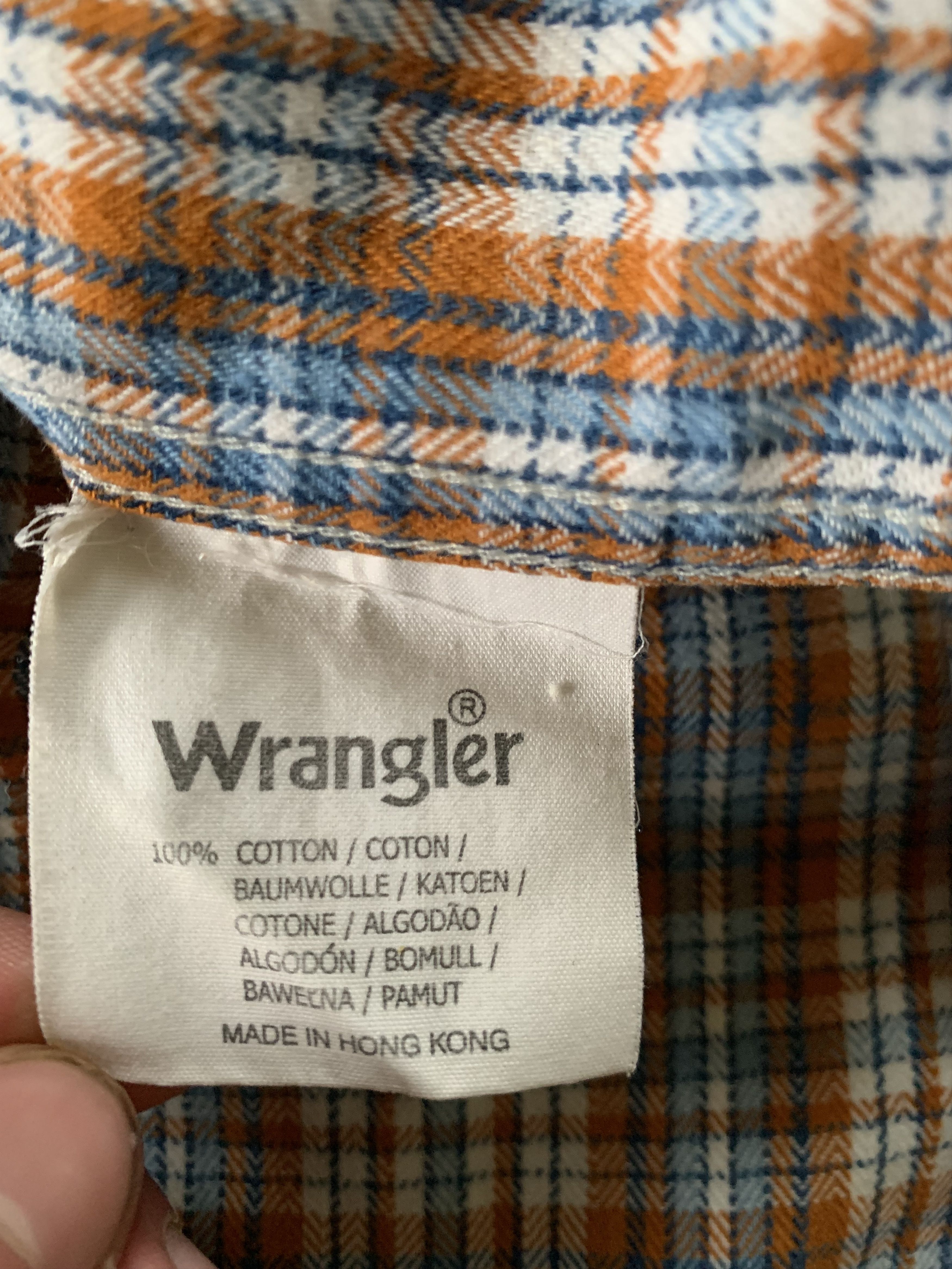 Vintage × Wrangler Wrangler Plaid Cotton Short Sleeve Shirt Size US S / EU 44-46 / 1 - 6 Thumbnail