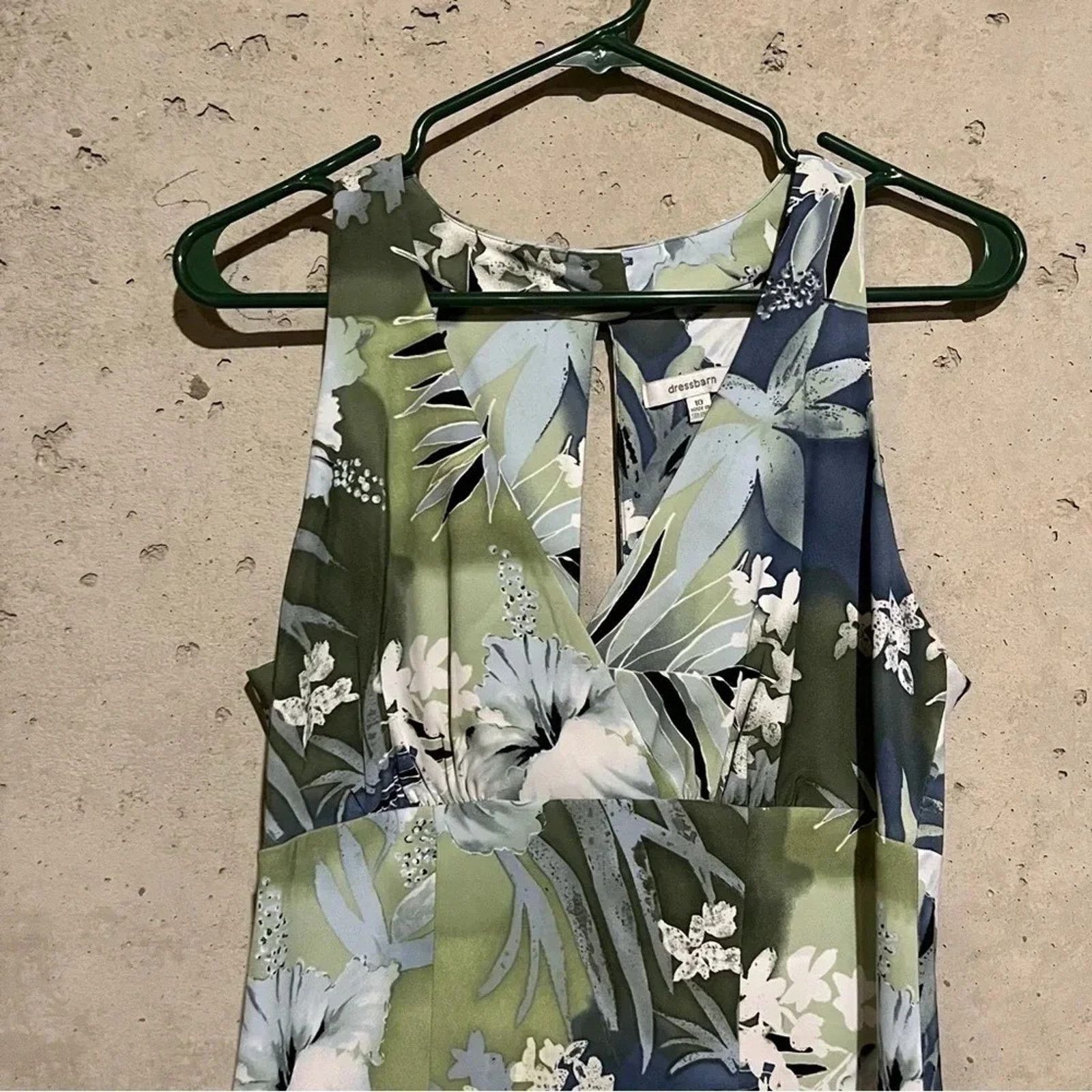 Other Dress Barn Sleeveless Floral Print Dress Sz 10 V Neck Size L / US 10 / IT 46 - 2 Thumbnail