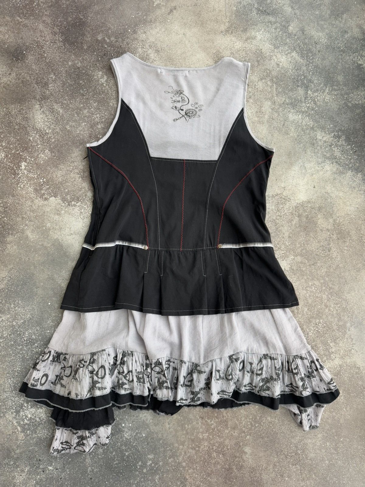 20471120 × Japanese Brand C’Fait Pour Vous Paris Vintage Avant Garde Dress Size L / US 10 / IT 46 - 10 Thumbnail