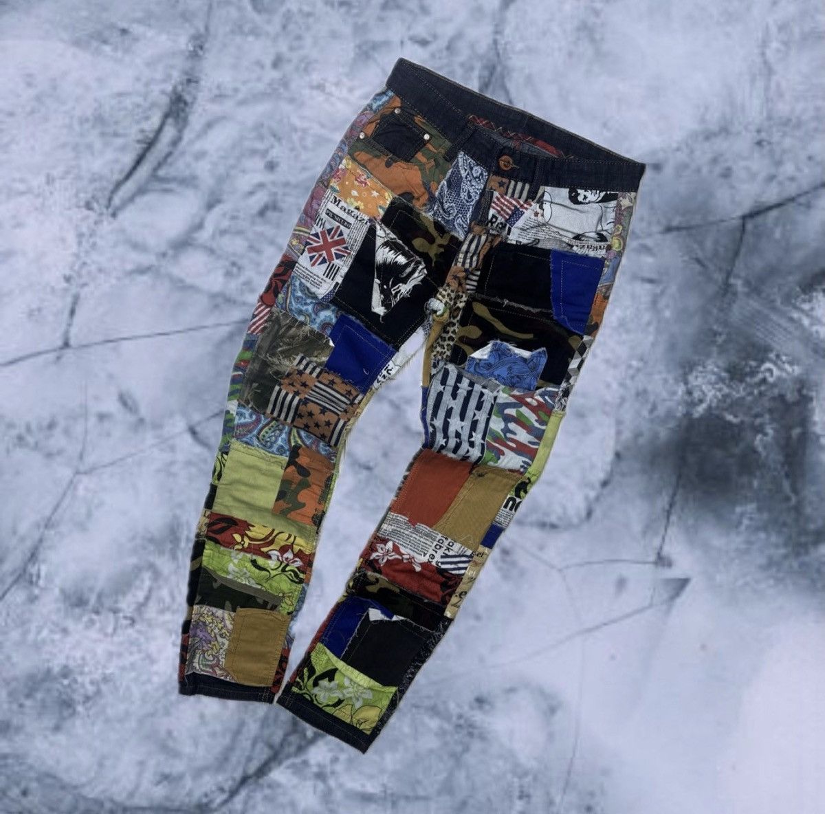 Japanese Brand Vintage BiePa Jeans Patchwork Archival Denim Y2K Japanese Size US 30 / EU 46 - 1 Thumbnail