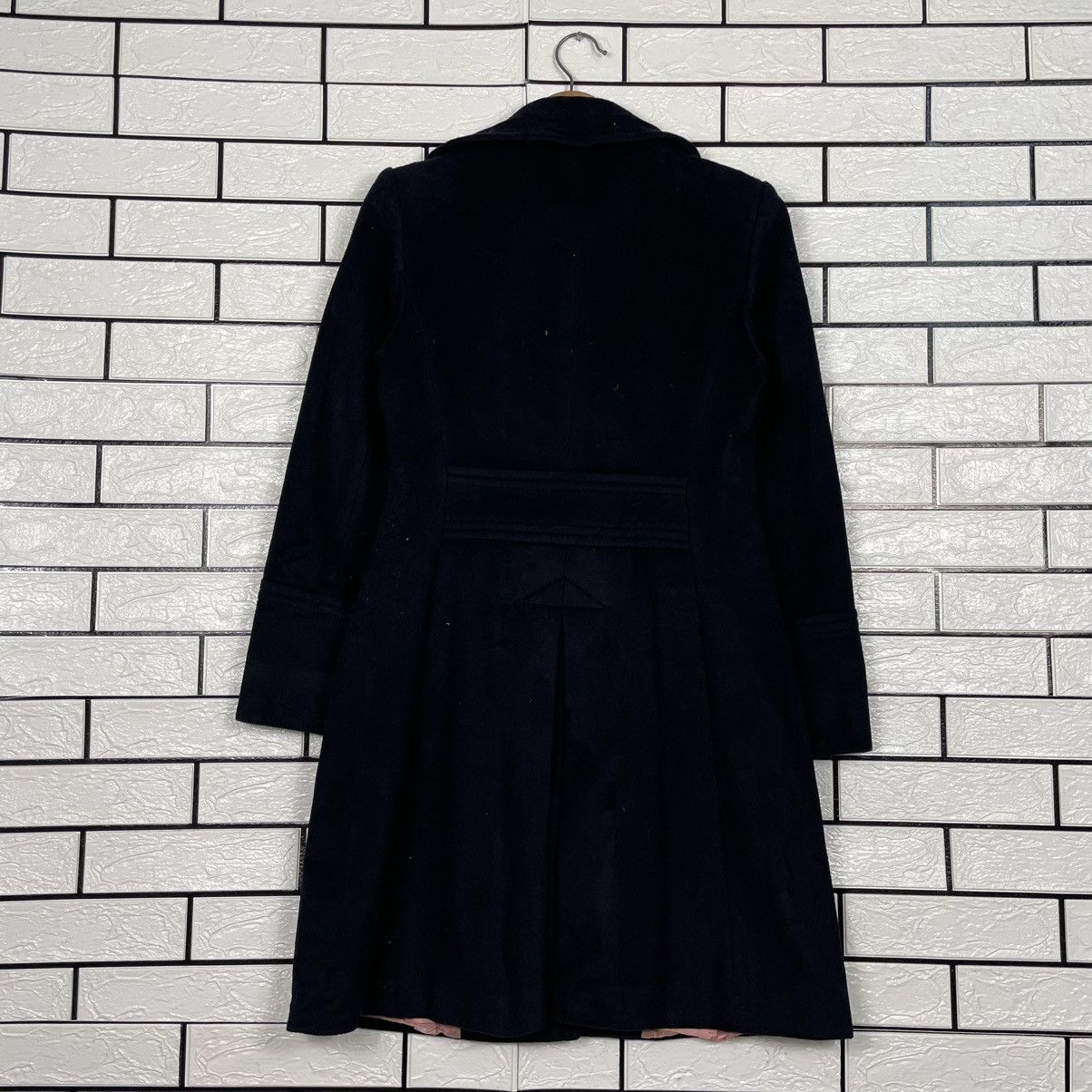 MAX&Co. Max & Co Women Black Overcoat Made In Italy Size S / US 4 / IT 40 - 8 Thumbnail
