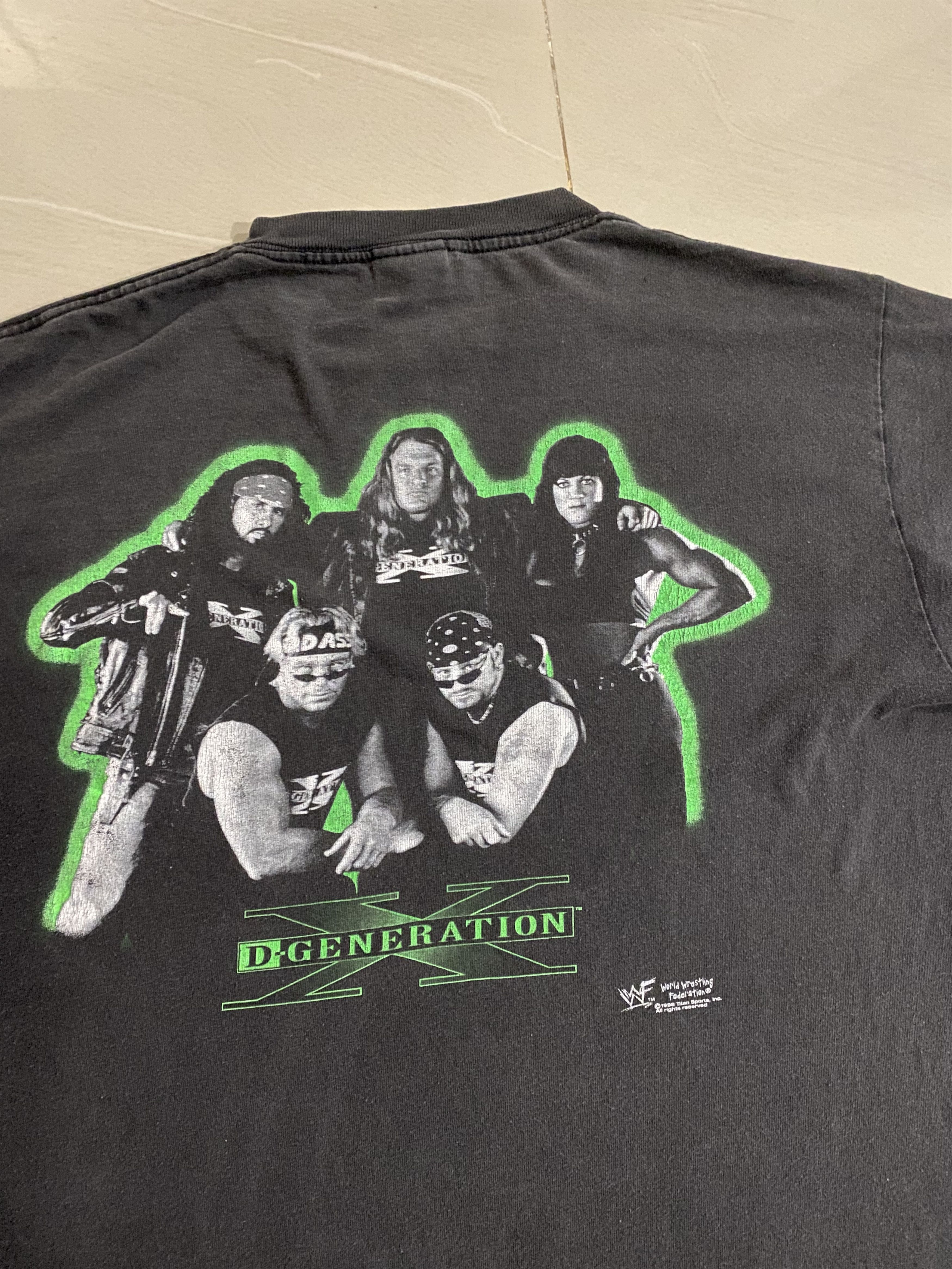 WWF Vintage 90s D Generation X Singlestitch DGNR8 WWF 1998 Size US XL / EU 56 / 4 - 2 Thumbnail