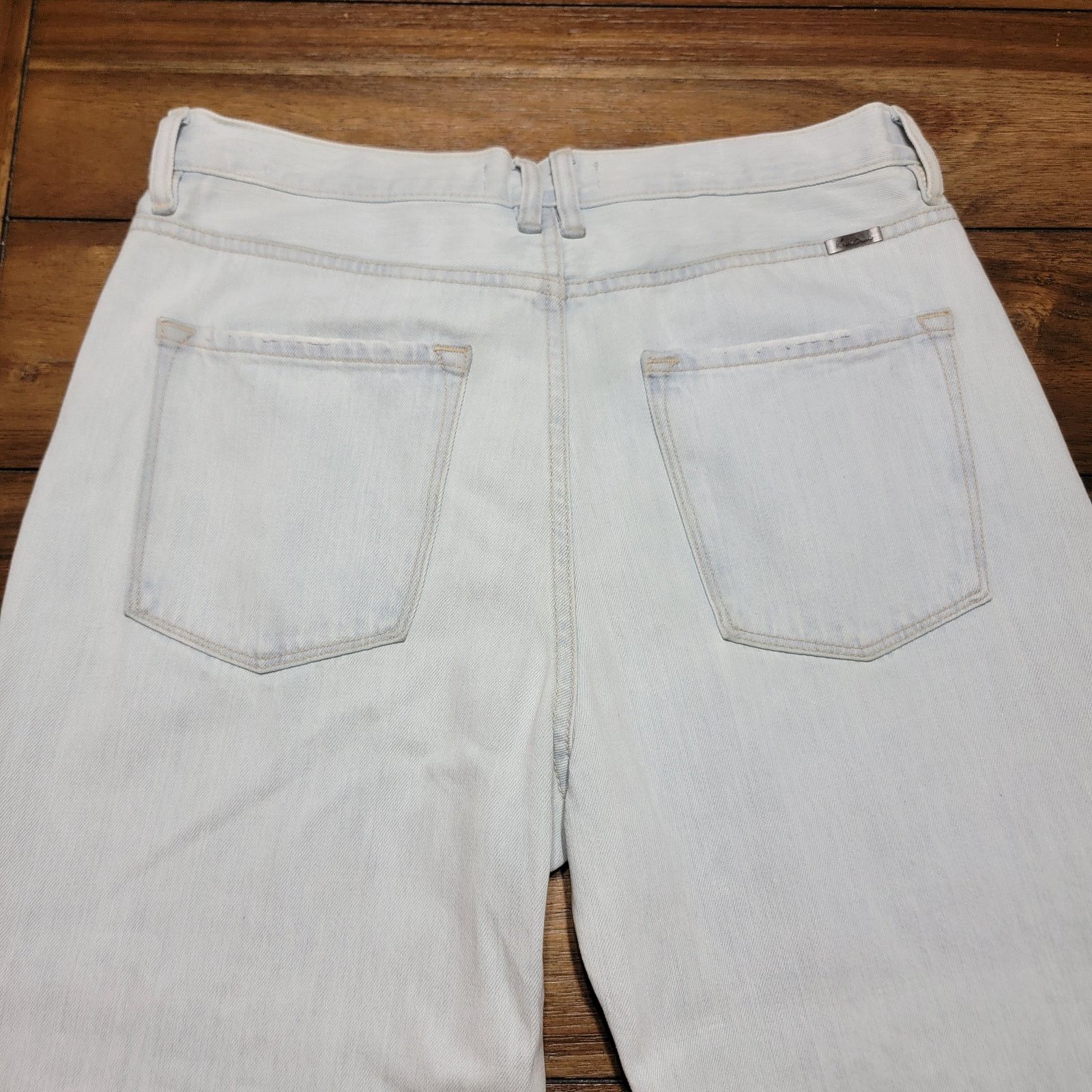 Kancan USA Kancan Light Wash Button Fly Denim Jeans - Size 11/29 Size 33" - 4 Thumbnail