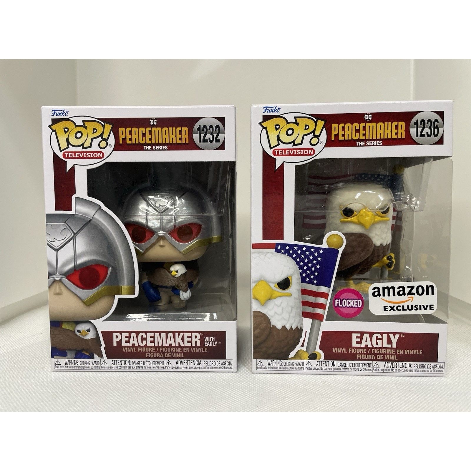 DC Comics Funko Pop! Peacemaker W Eagly 1232 & M1236 Bundle - Mint Size ONE SIZE - 1 Thumbnail
