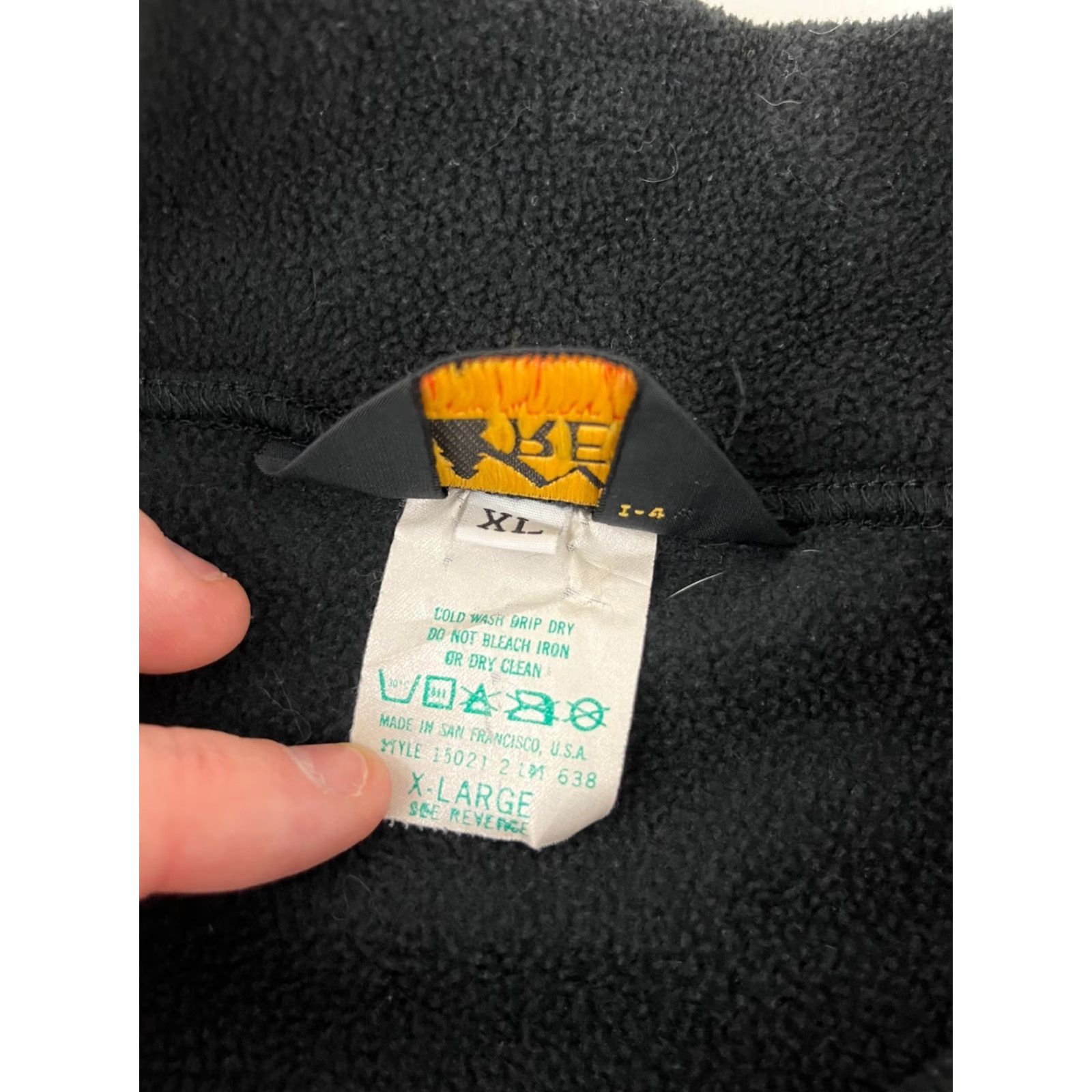 Vintage VINTAGE REI Jacket Pullover – Fleece – Black – XL – 1/4 Zip – Made in USA – 80s 90s Outdoor Athletic – Mens Size US XL / EU 56 / 4 - 6 Thumbnail
