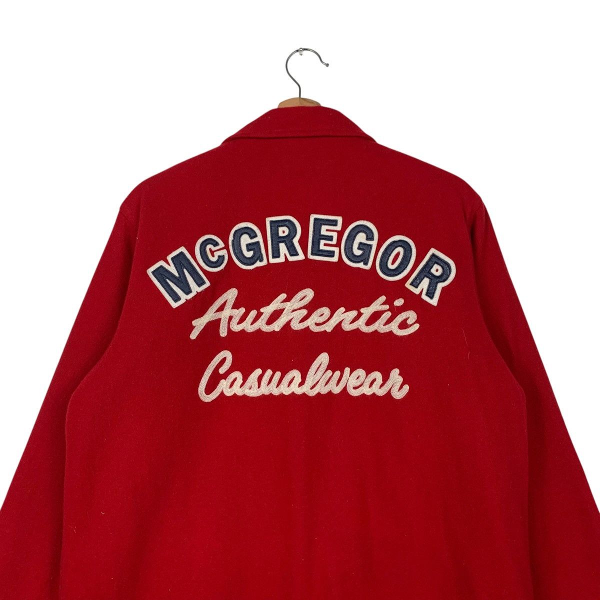 McGregor M’GREGOR Authentic Casualwear Big Logo Wool Jacket #2059-C89 Size US M / EU 48-50 / 2 - 8 Thumbnail