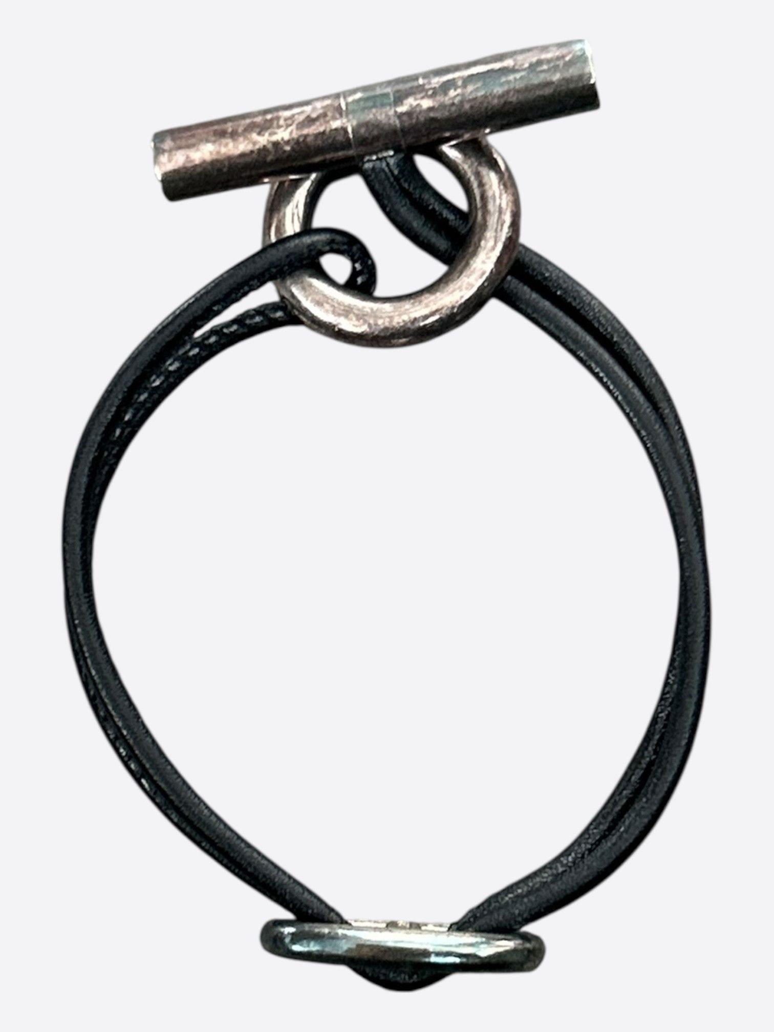 Hermes Hermes Black Swift & Palladium Hardware Skipper Bracelet Size ONE SIZE - 2 Thumbnail