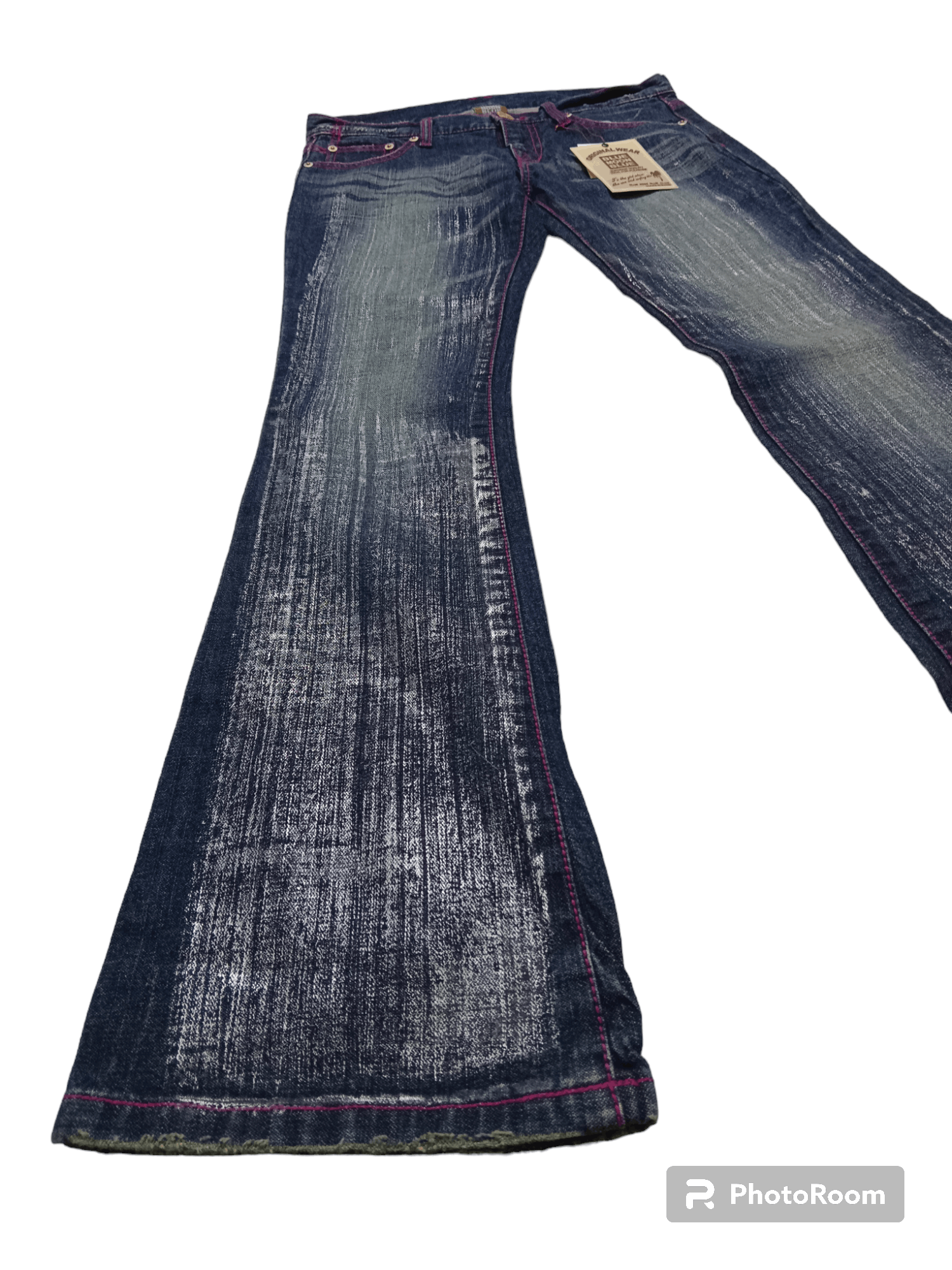 Hysteric Glamour Blue Moon Blue Low Rise Flare Jeans Size US 27 - 3 Thumbnail