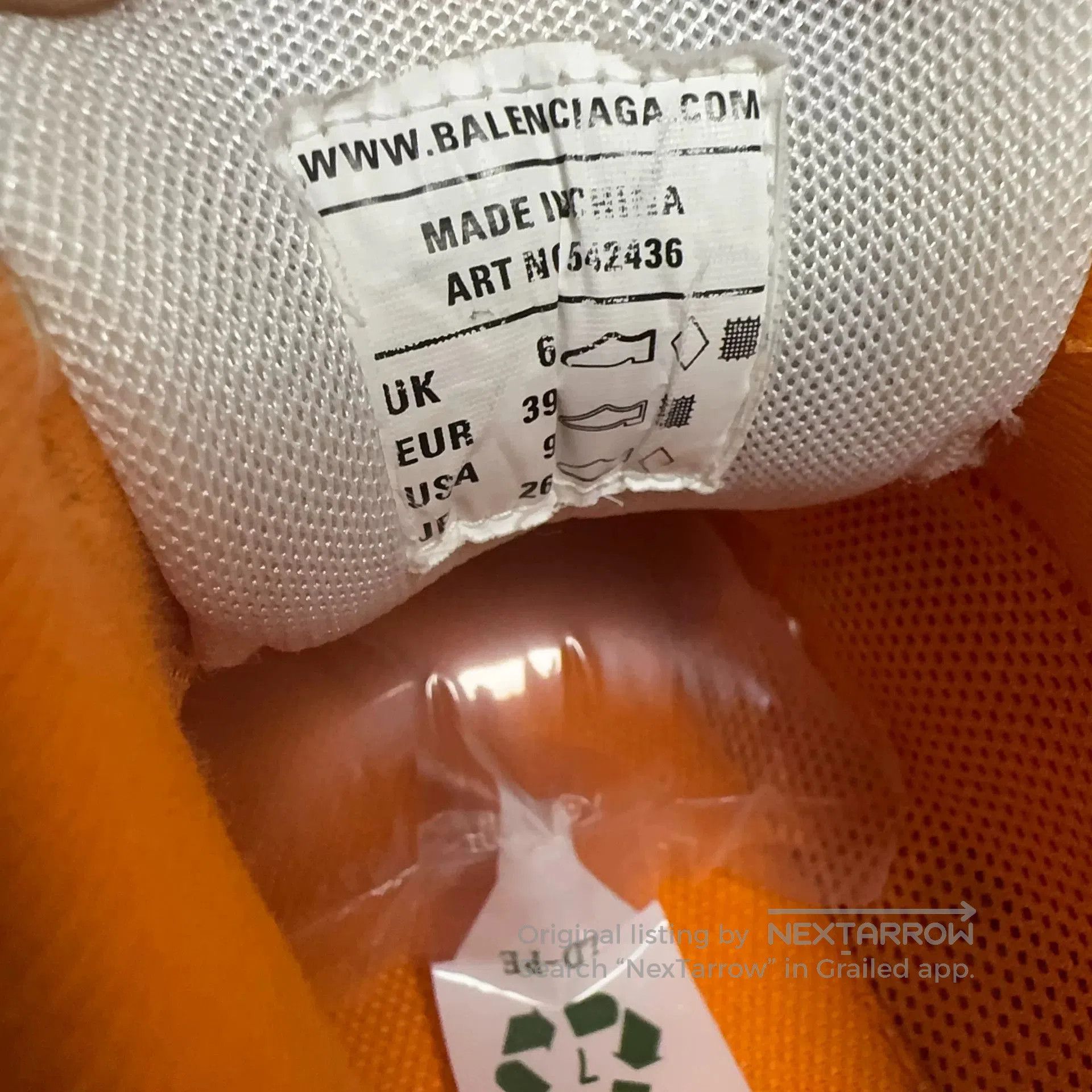 Balenciaga balenciaga track 3.0 sneakers white orange. Size US 8.5 / EU 41-42 - 5 Thumbnail