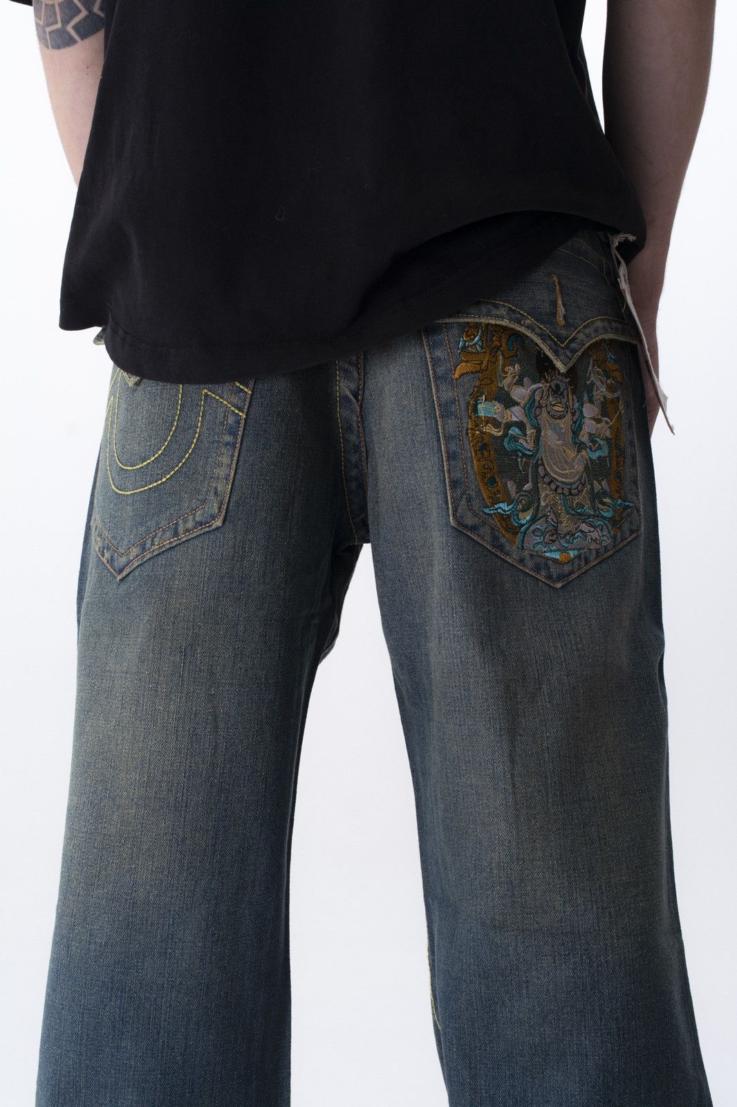 True Religion × Vintage 1New True Religion Jeans Denim faded pants y2k hype Size US 38 / EU 54 - 7 Thumbnail