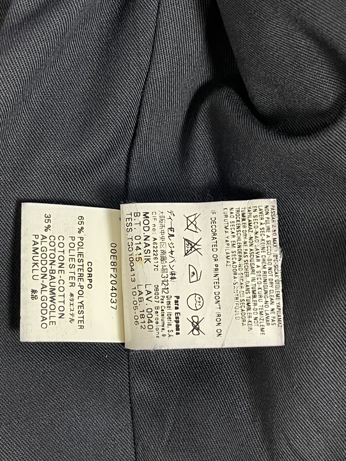 Diesel Diesel Military Wool Blend Jacket Embroidered Patches Size M / US 6-8 / IT 42-44 - 12 Thumbnail
