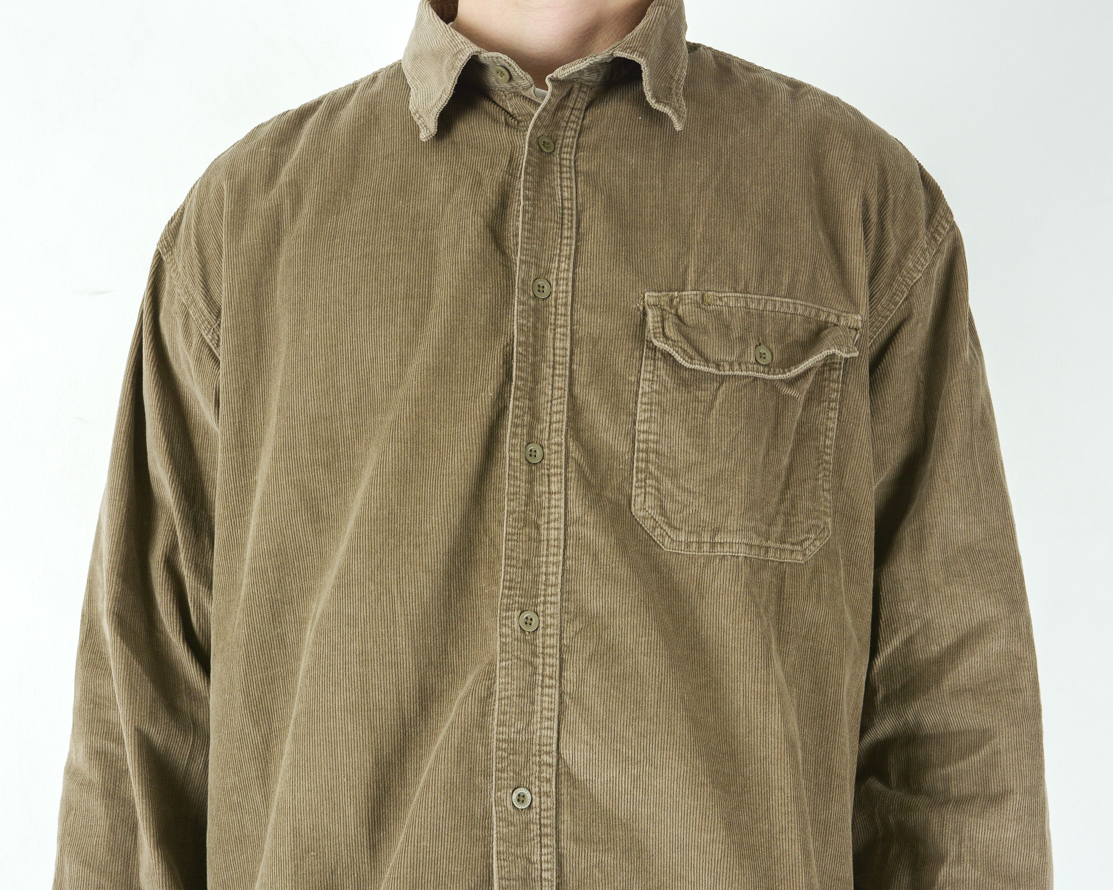 Designer × Other × Vintage CAMARGUE Men Shirt Soft Corduroy Cords Button Retro Casual Size US XXL / EU 58 / 5 - 2 Thumbnail
