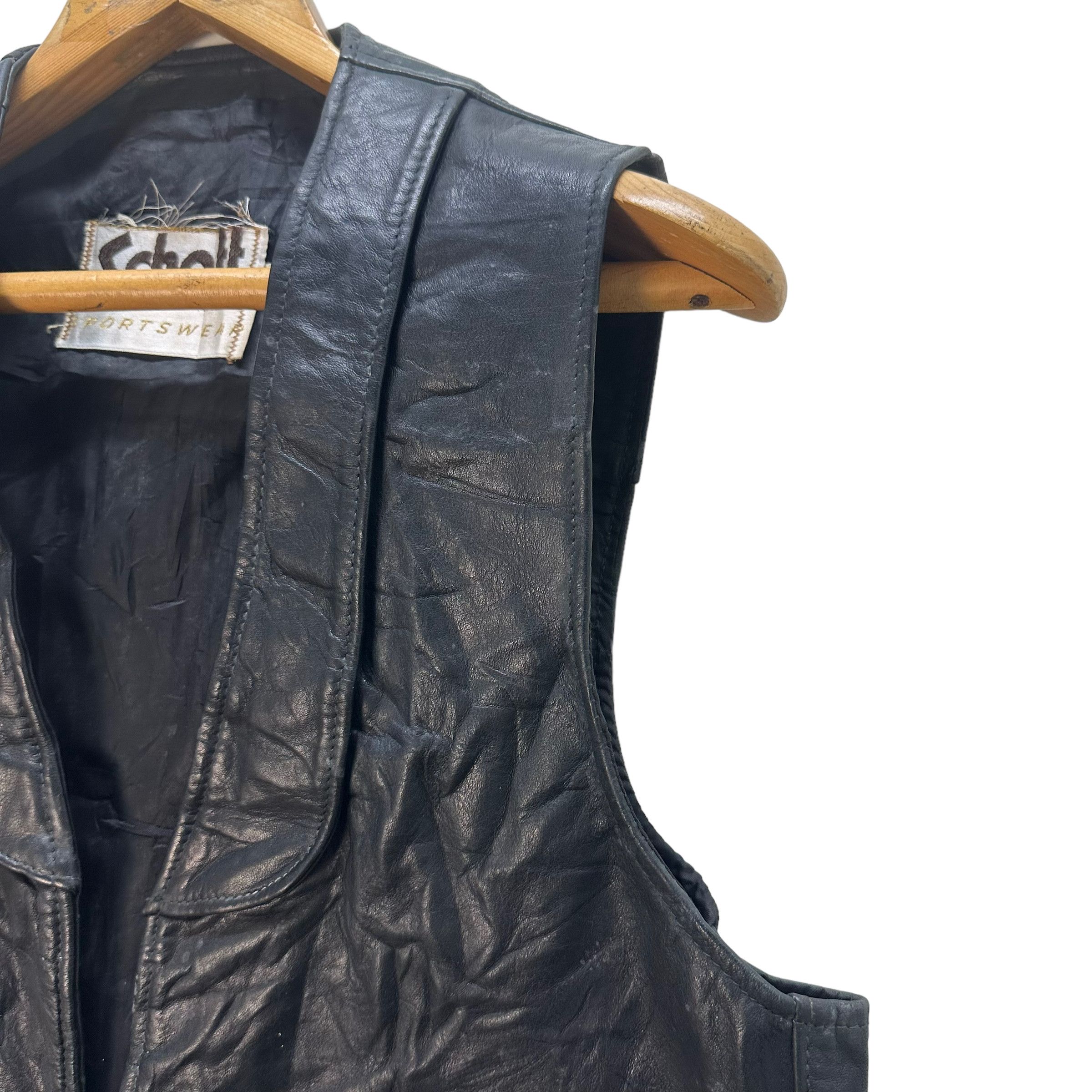 Leather RARE🔥 SCHOTT NYC SPORTWEAR LEATHER VEST #8500 Size US L / EU 52-54 / 3 - 5 Thumbnail