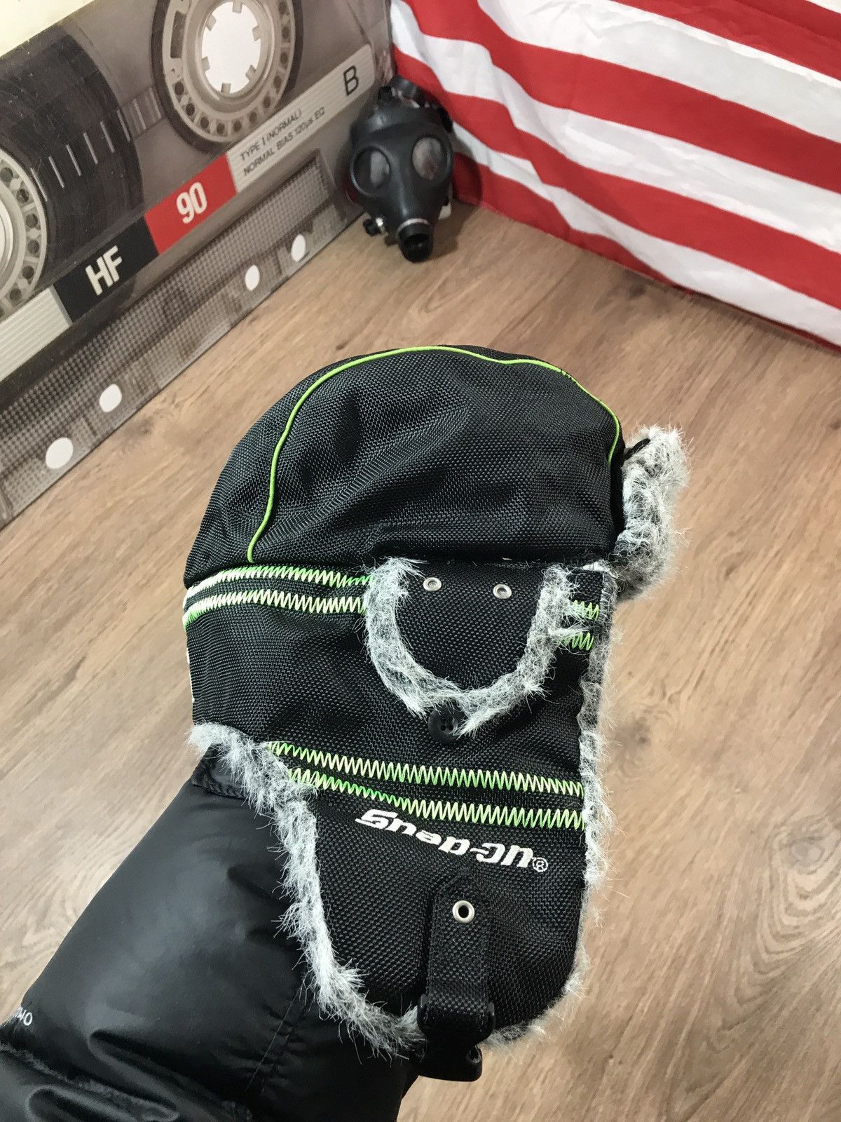 NASCAR × Vintage Vintage Snap On Ushanka Hat Size ONE SIZE - 2 Thumbnail