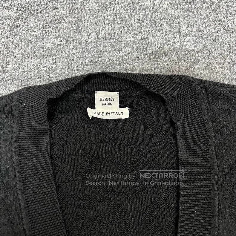 Hermes Hermes Pig Nose Button Hidden Pattern Jacquard Knit Cardig Size XS / US 0-2 / IT 36-38 - 5 Thumbnail