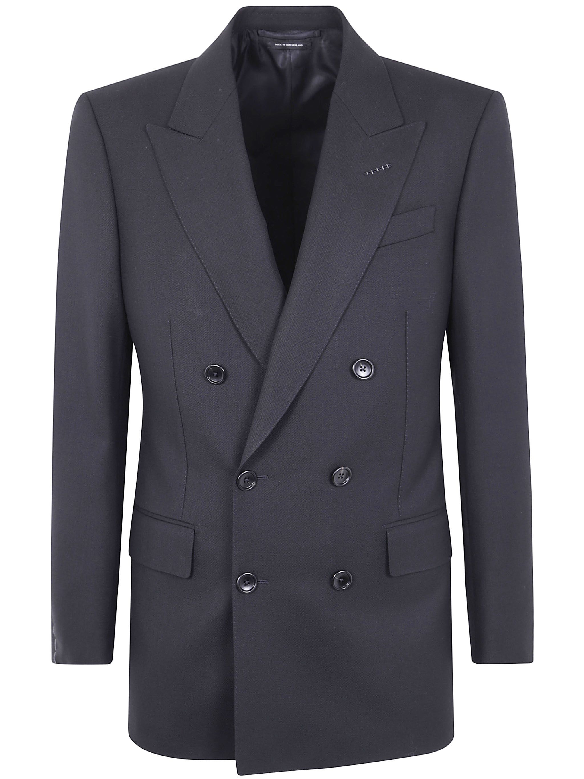 Tom Ford HIGH TWIST BROKEN TWILL DOUBLE BREAST JACKET Size US M / EU 48-50 / 2 - 1 Thumbnail