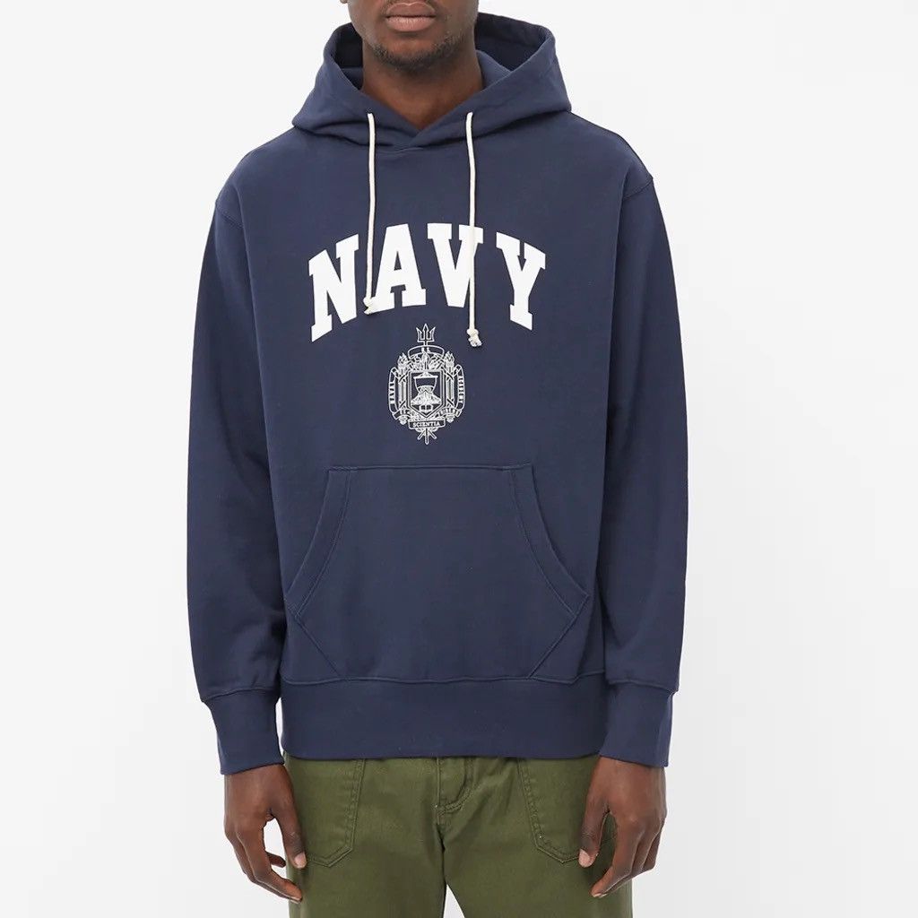 Beams Plus Outstanding & Co V.S.C Hood Sweat Navy 'NAVY' Size US M / EU 48-50 / 2 - 12 Thumbnail