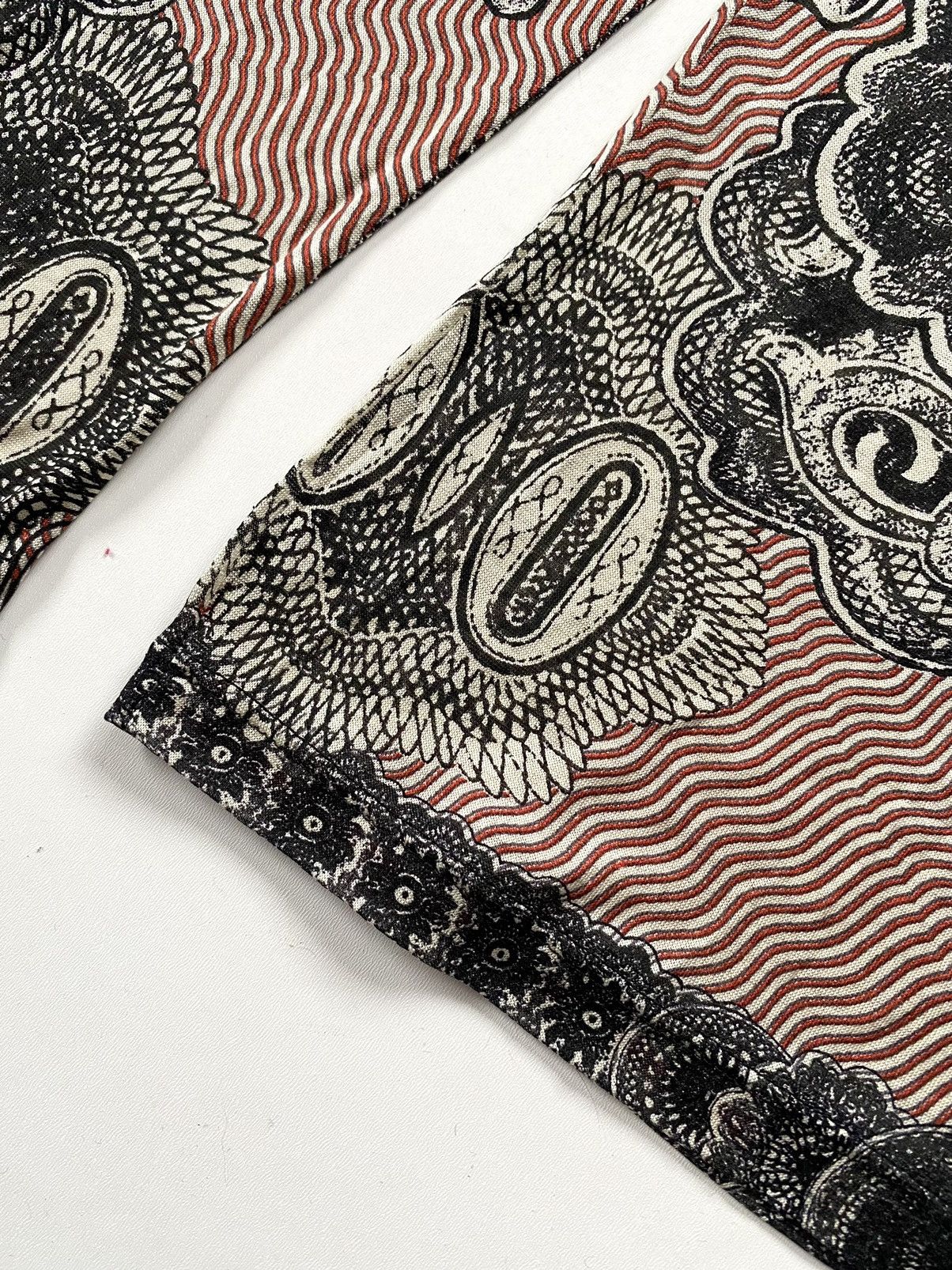 Jean Paul Gaultier SS94 Jean Paul Gaultier Dollar Banknote Tattoo Silk Mesh Top Size XS / US 0-2 / IT 36-38 - 5 Thumbnail