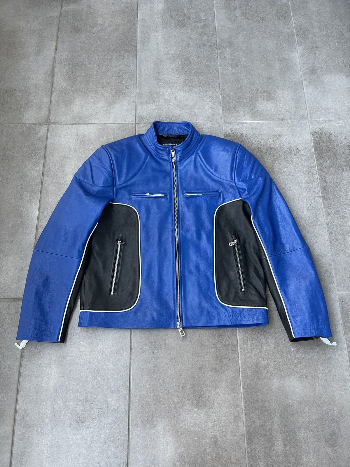 J.Lindeberg !DS! SS24 J.Lindeberg Morris Leather Biker Jacket Size US M / EU 48-50 / 2 - 8 Thumbnail