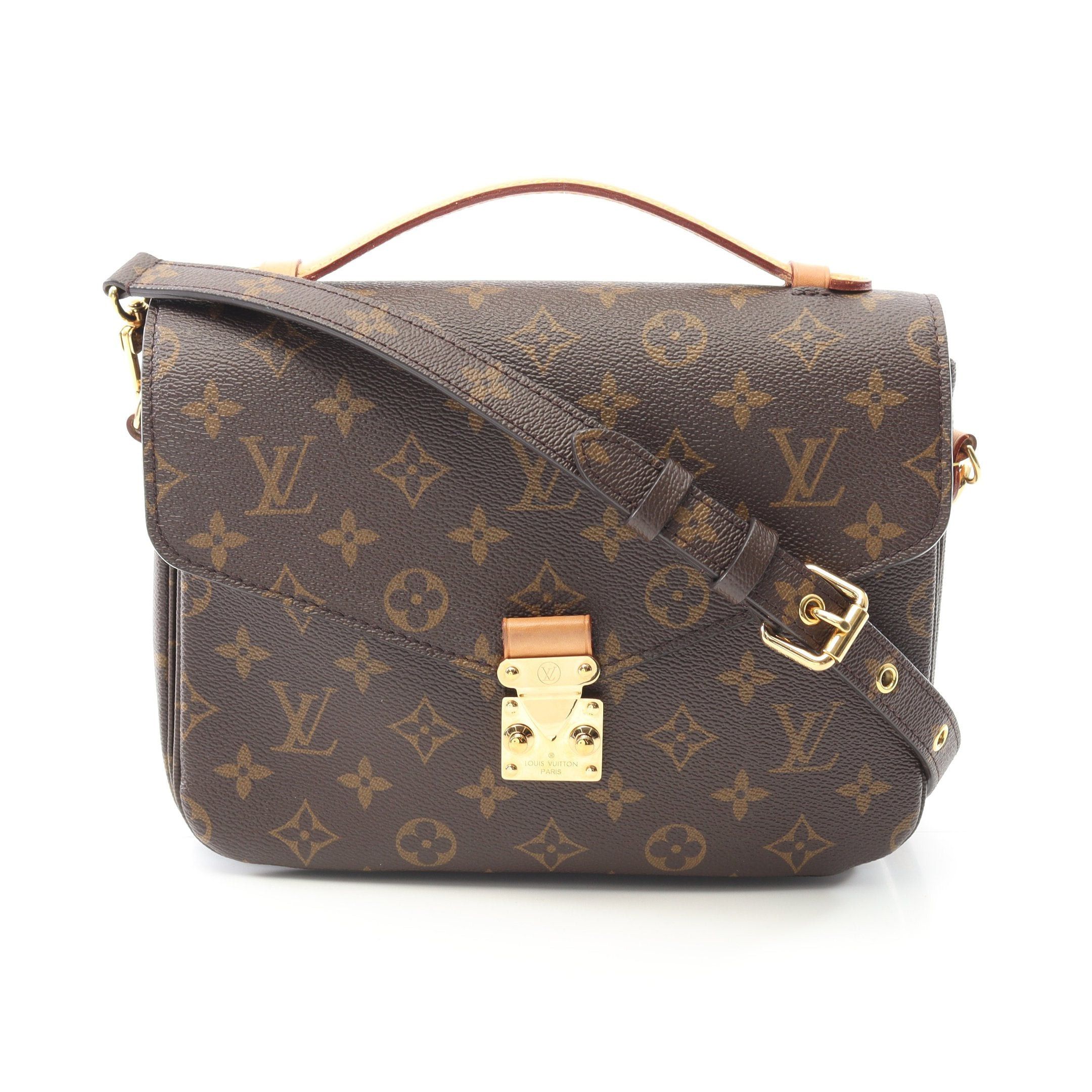 Louis Vuitton Louis Vuitton Pochette Metis Mm Monogram Handbag Leather Brown Size ONE SIZE - 1 Thumbnail