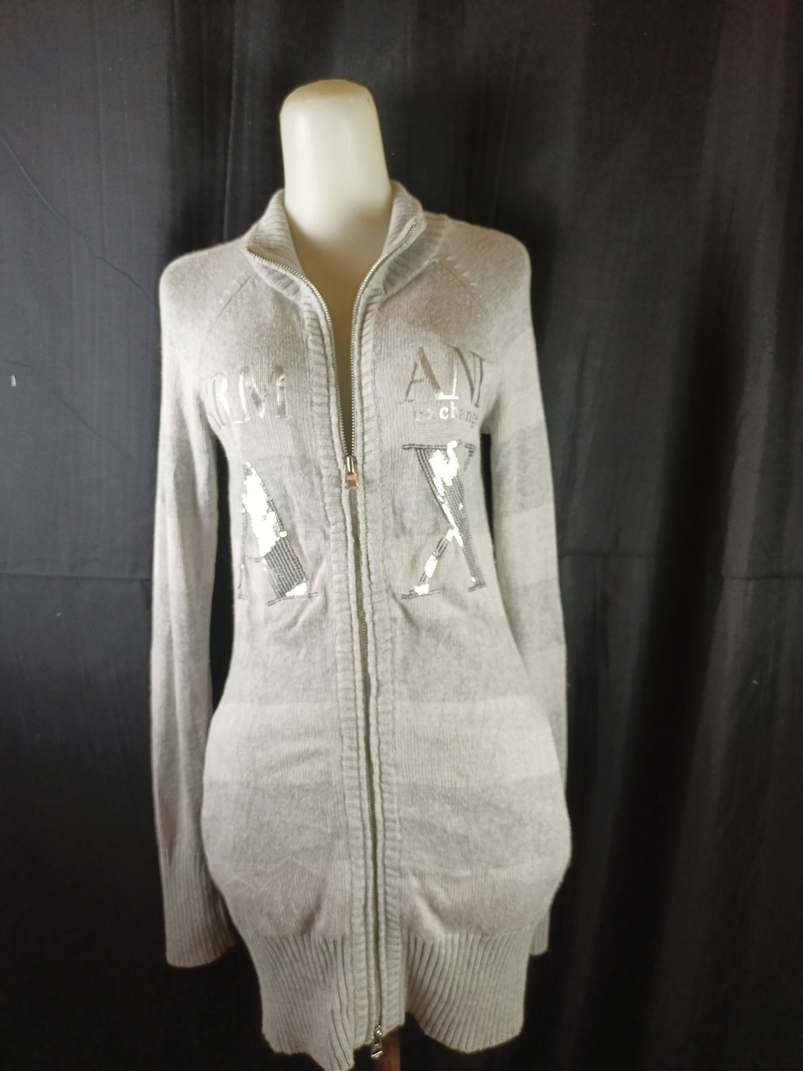 Armani Exchange AX Armani Exchange Knitted Zipper Sweater Size XS / US 0-2 / IT 36-38 - 20 Thumbnail
