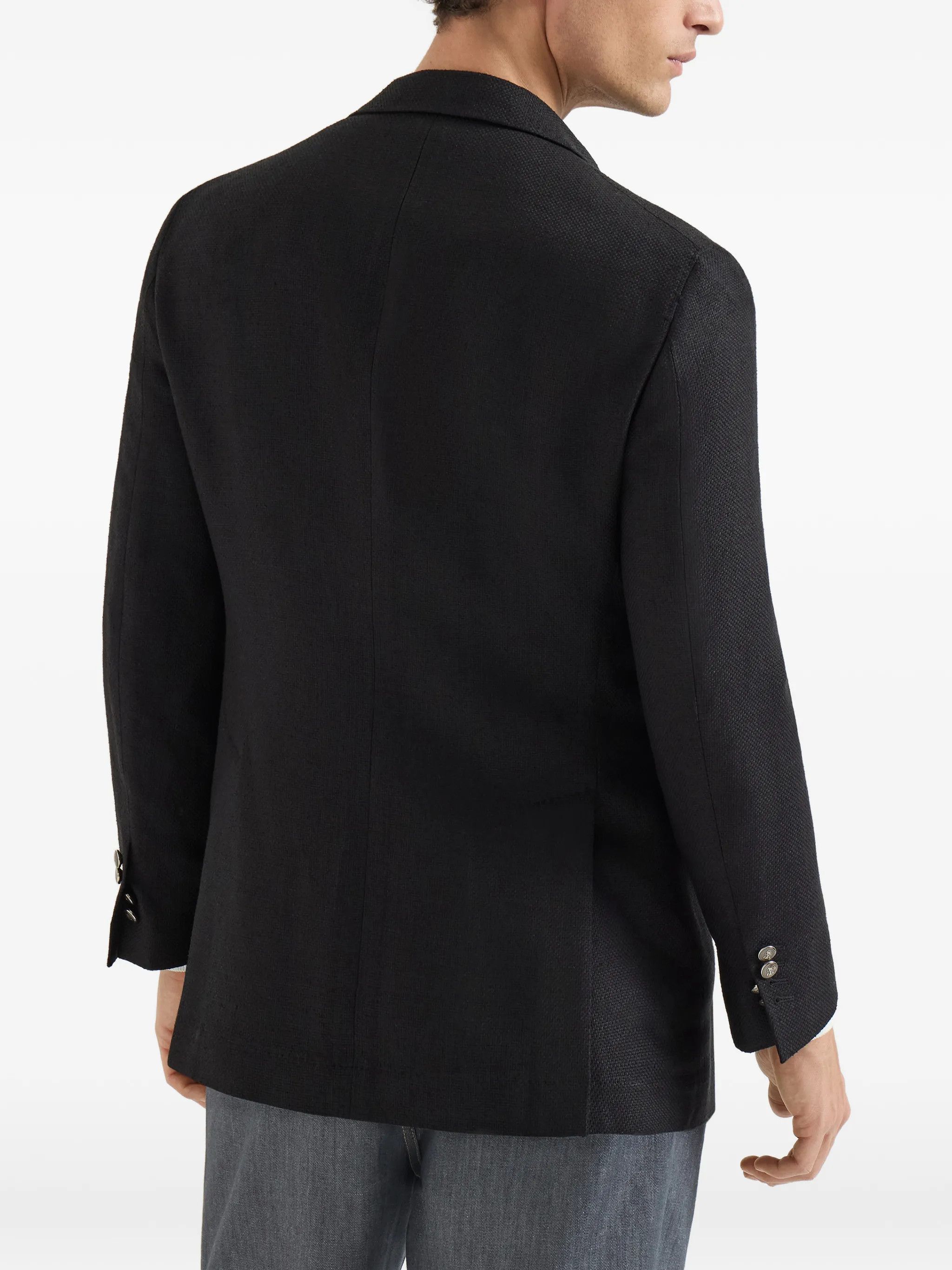 Brunello Cucinelli o1y0526 Single-breasted Blazer in Black Size US S / EU 44-46 / 1 - 3 Thumbnail