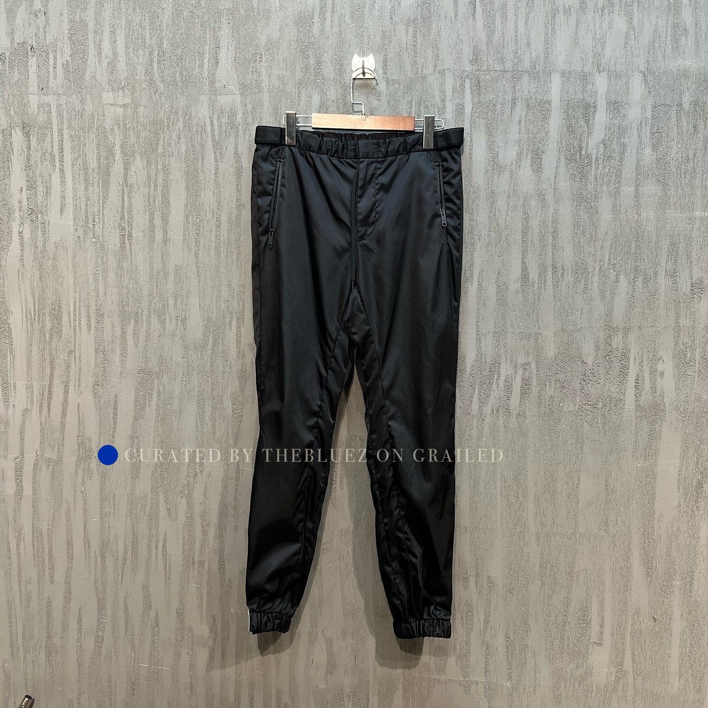 Prada Sleek Black Nylon Joggers Size US 30 / EU 46 - 1 Thumbnail