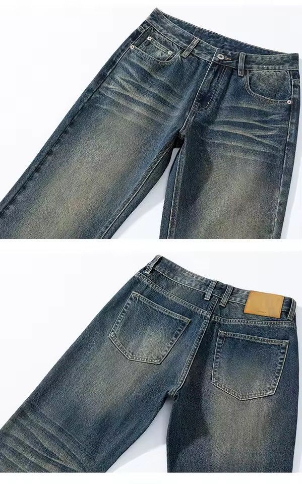Jean Bootcut Y2k Retro Style Washed Blue Jeans Pants Size US 32 / EU 48 - 6 Thumbnail