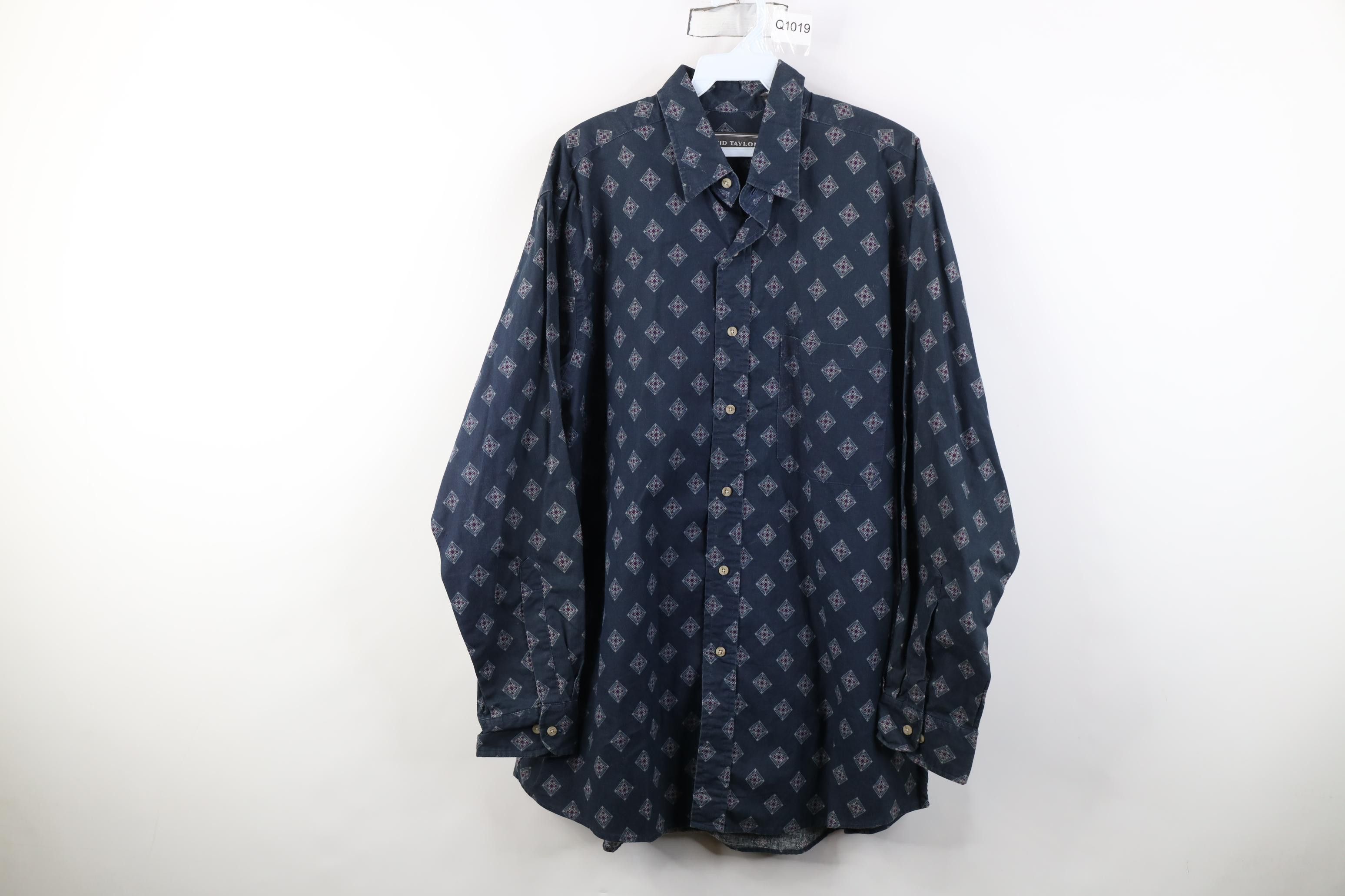 Vintage Vintage 90s Streetwear Collared Button Shirt Cotton Size US L / EU 52-54 / 3 - 1 Thumbnail